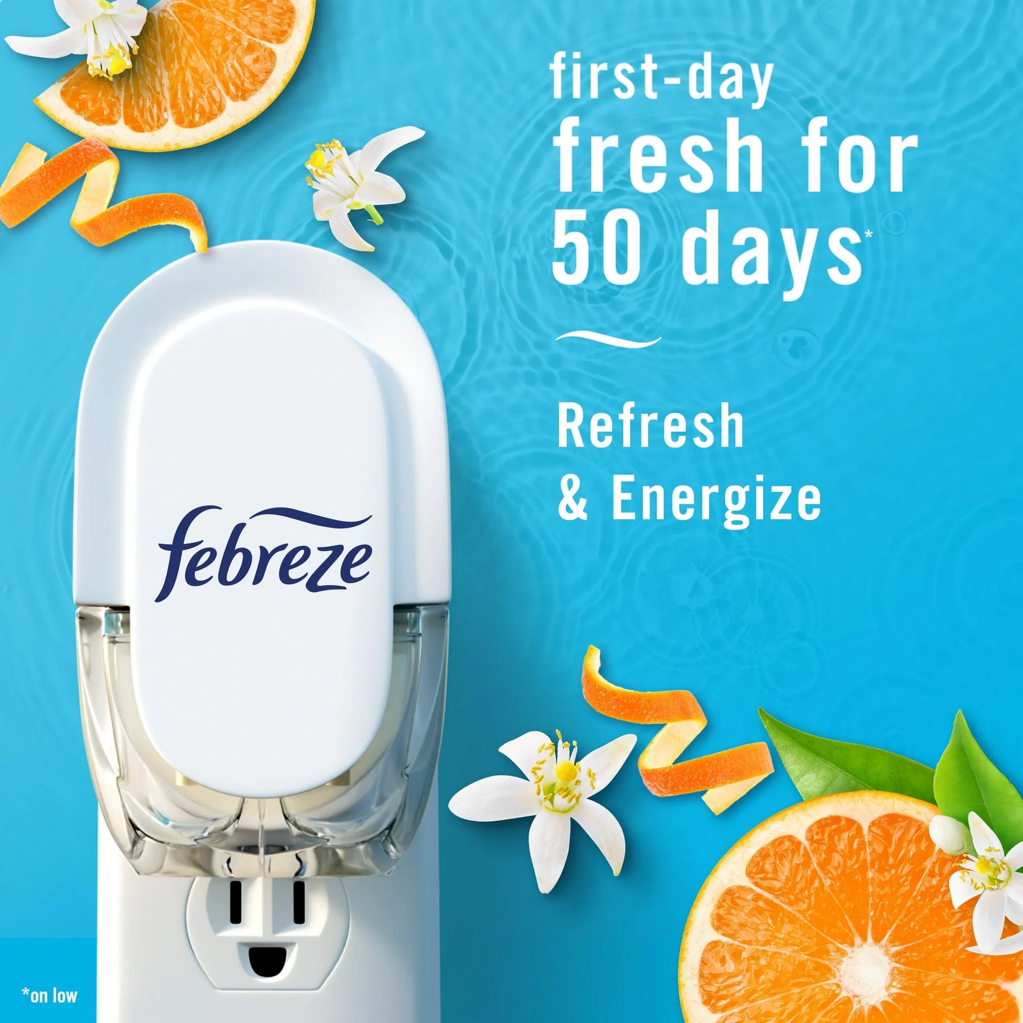 Febreze Plug In Air Freshener, Odor-Fighting Scented Oil Refill, Refresh & - View 5
