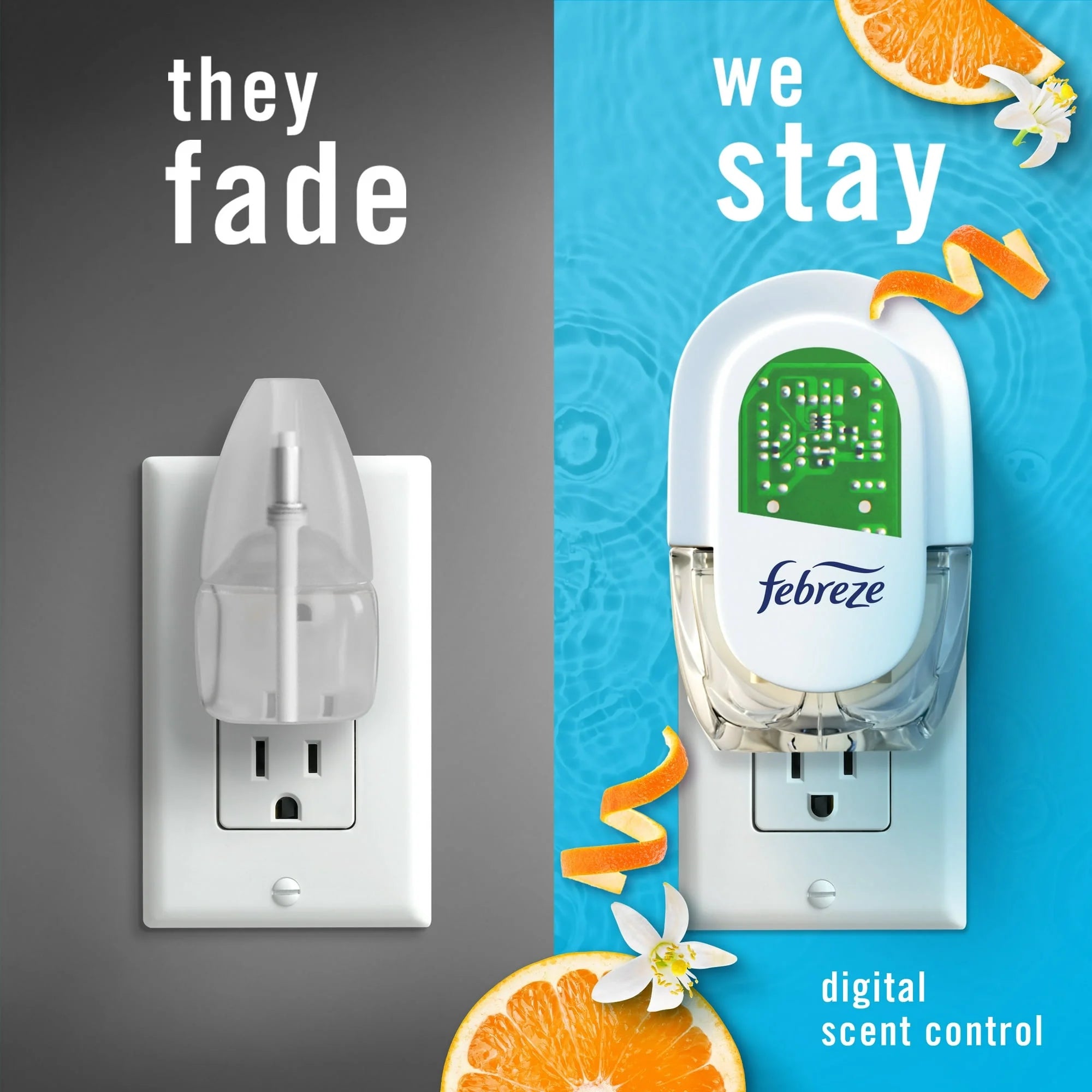 Febreze Plug In Air Freshener, Odor-Fighting Scented Oil Refill, Refresh & - View 6
