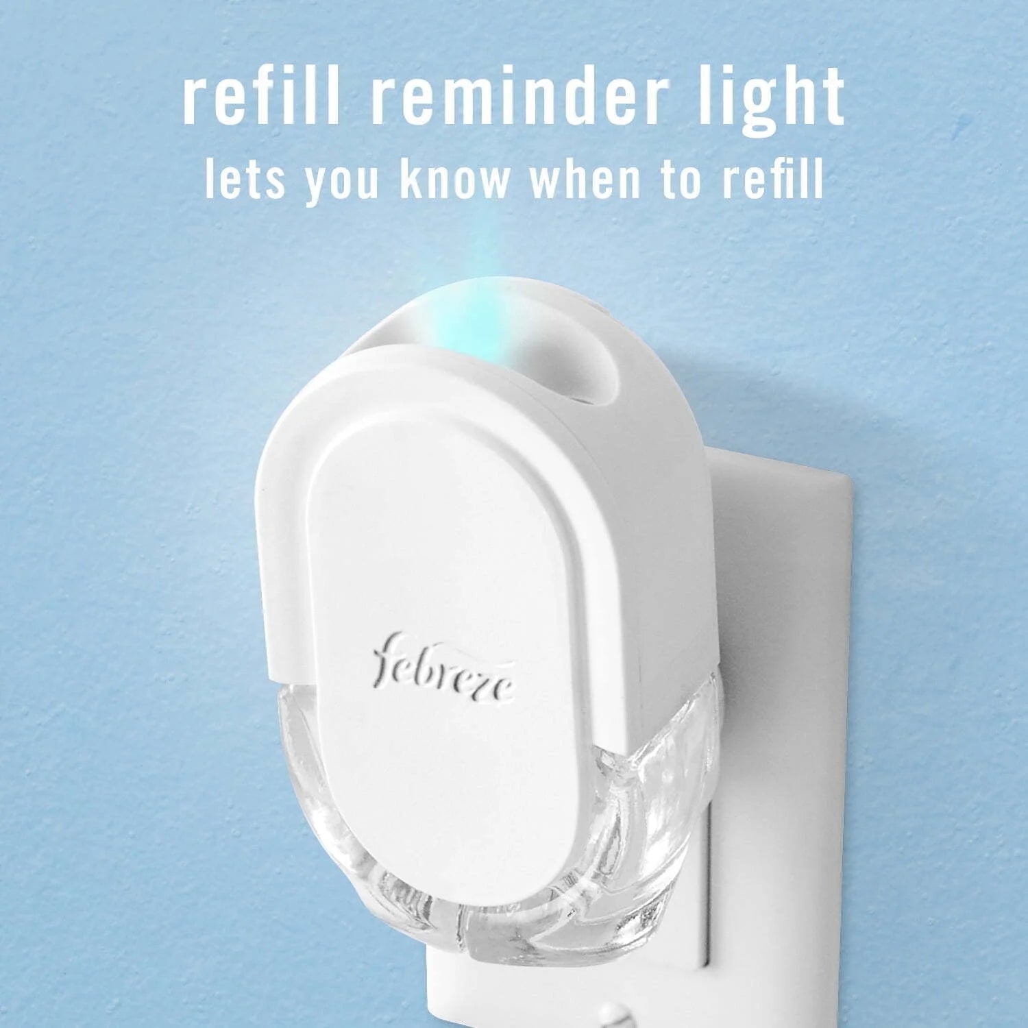 Febreze Plug In Air Freshener, Odor-Fighting Scented Oil Refill, Downy April - View 6