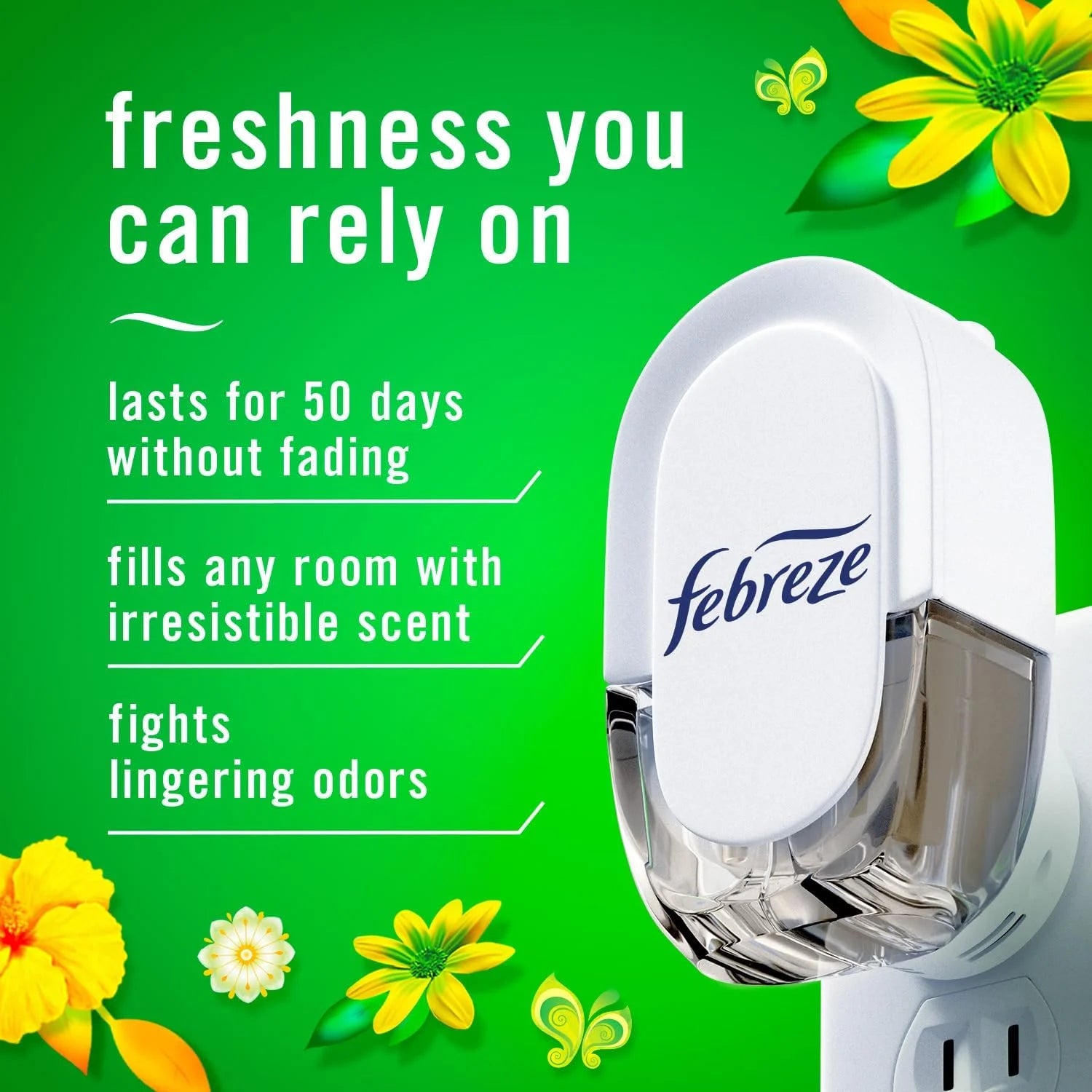 Febreze Plug In Air Freshener, Odor-Fighting Scented Oil Refill, Air Fresheners - View 2