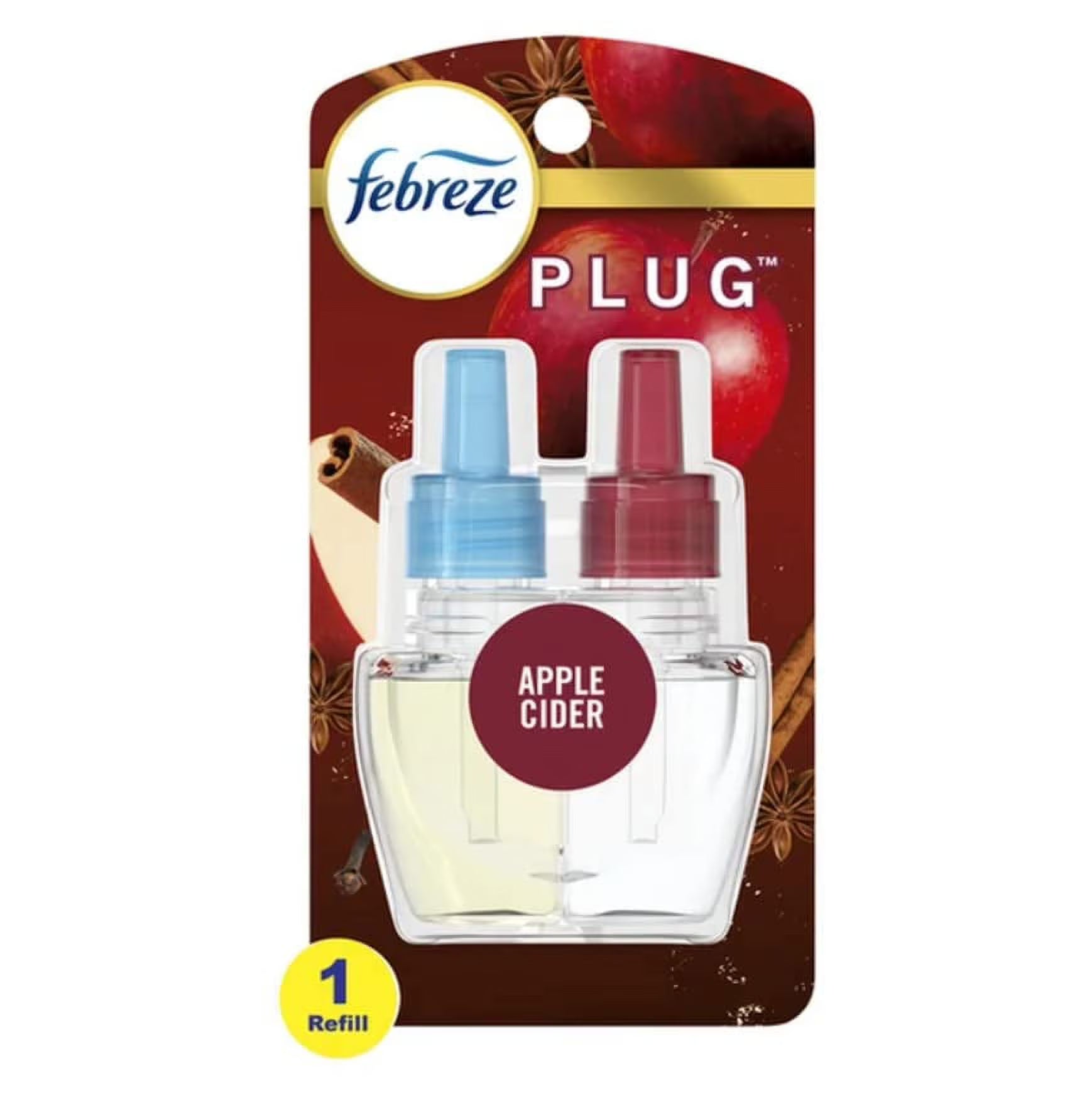 Febreze Odor-Fighting Wax Melts Air Freshener Refills, Apple Cider, 6 Count,
