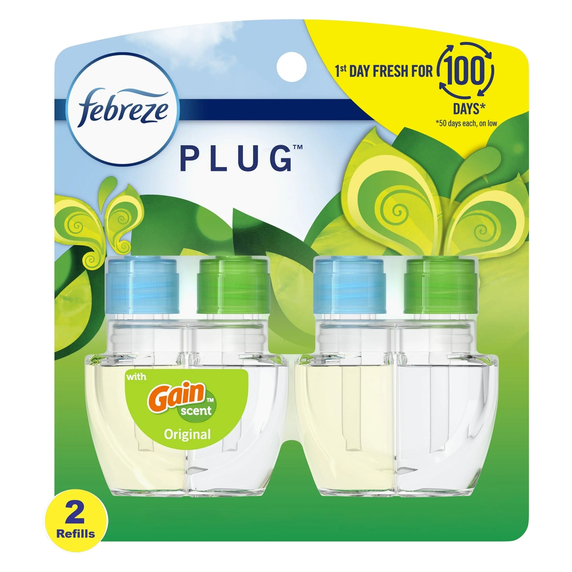 Febreze Plug In Air Freshener, Odor-Fighting Scented Oil Refill, Gain Scent, 2 - View 5
