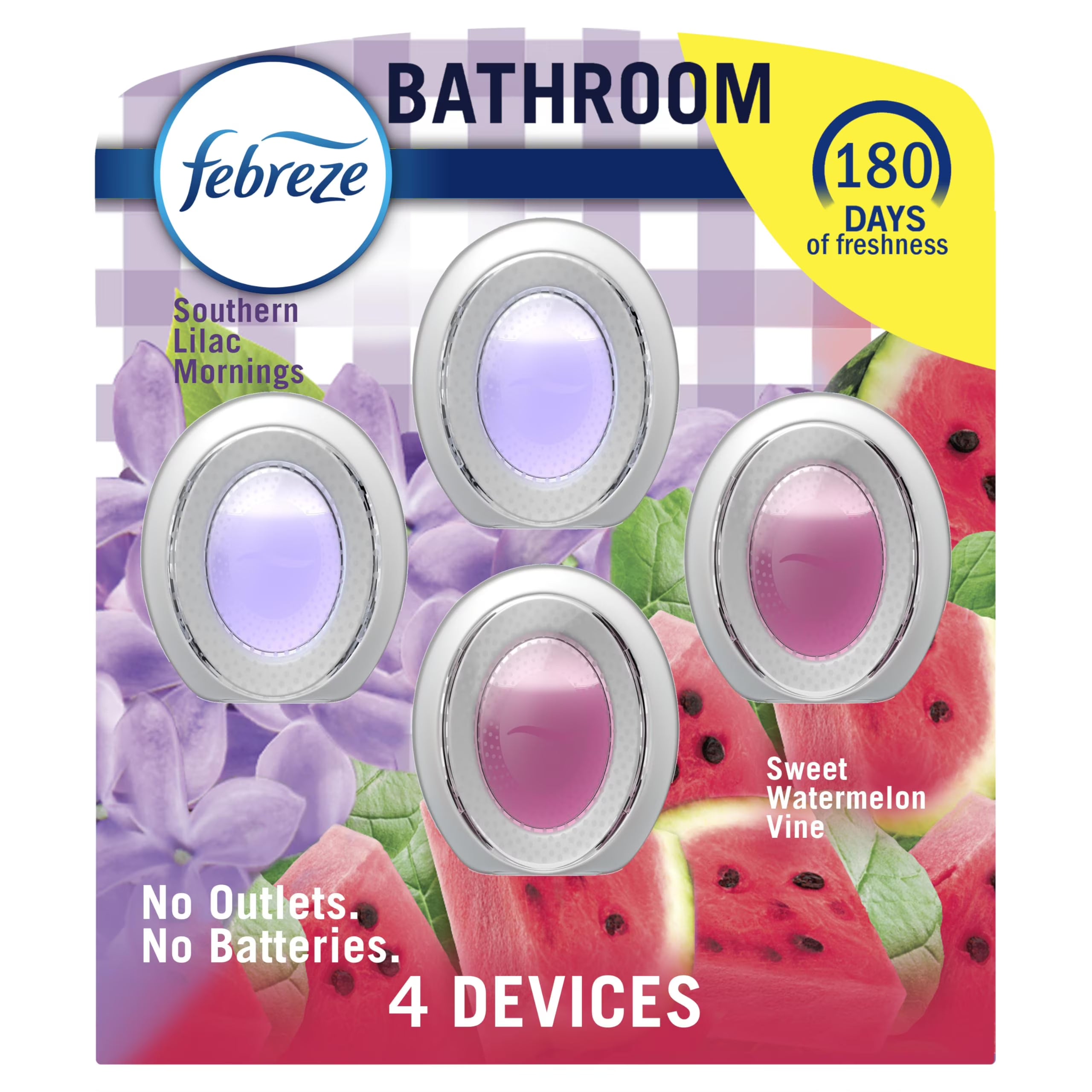 Febreze Bathroom Air Freshener, Odor-Fighting, Plug In Alternative, Air