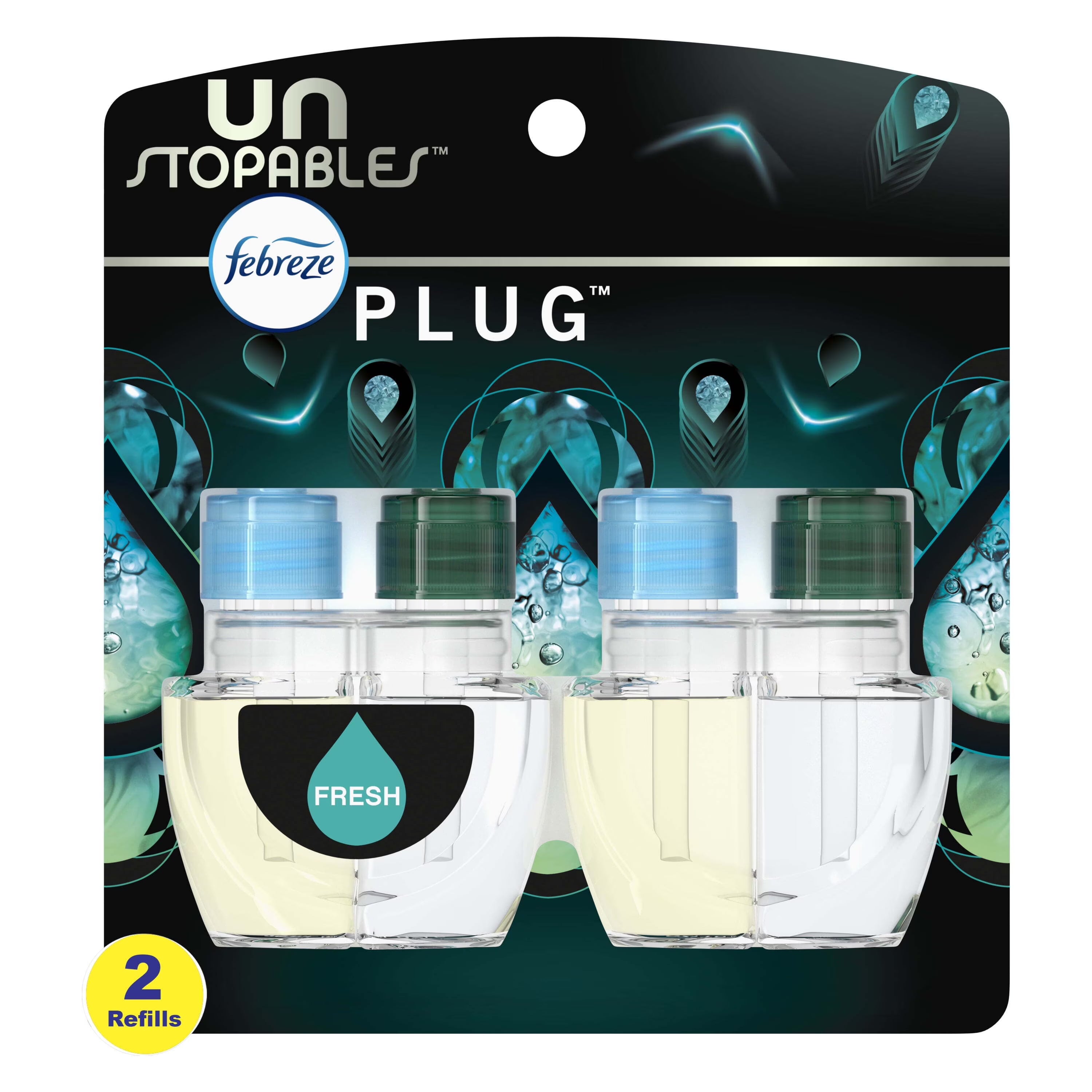 Febreze Unstopables Plug In Air Freshener, Odor-Fighting Scented Oil Refill,