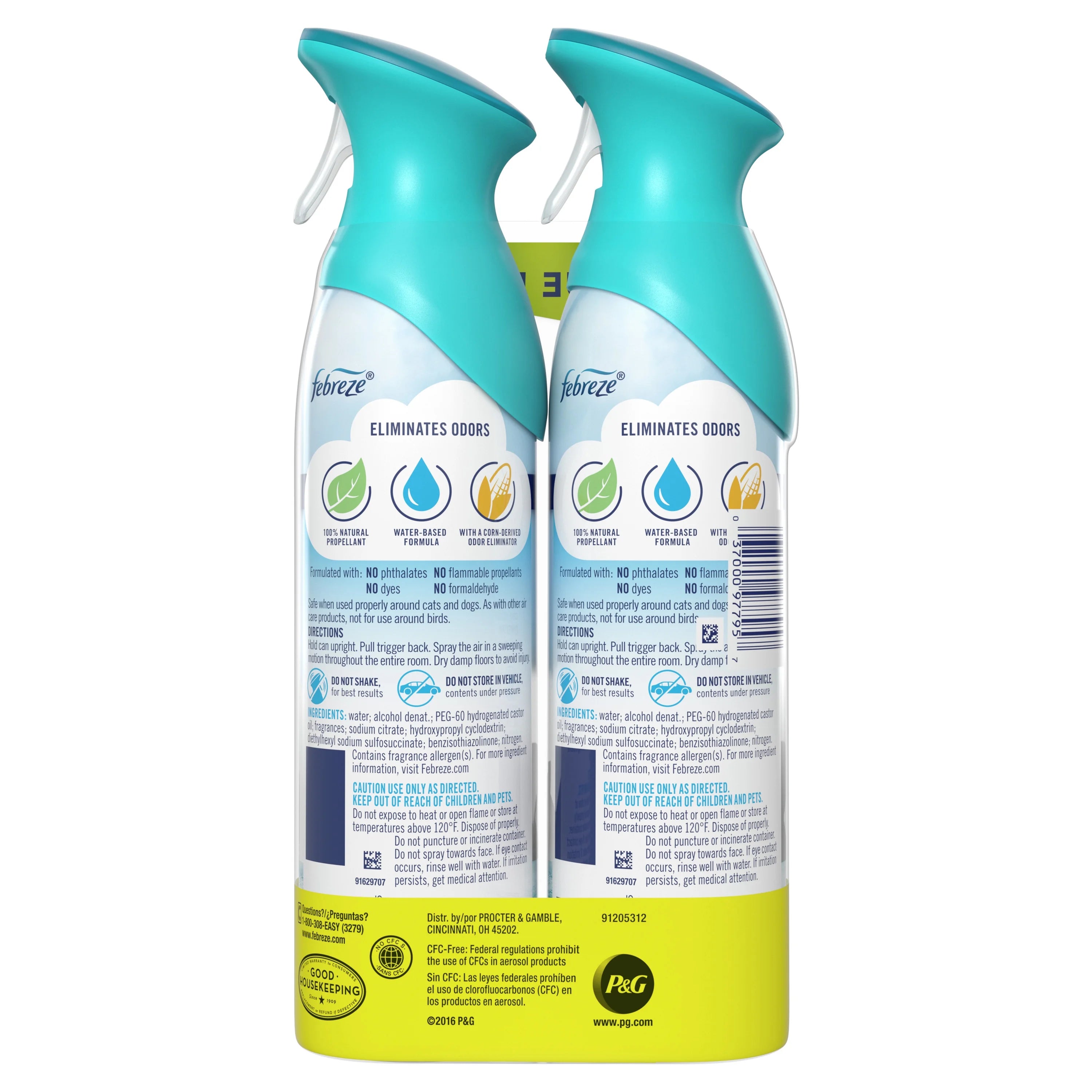 Febreze Air Freshener Spray, Odor-Fighting Room Spray, Bora Bora Waters, 8.8oz, - View 6