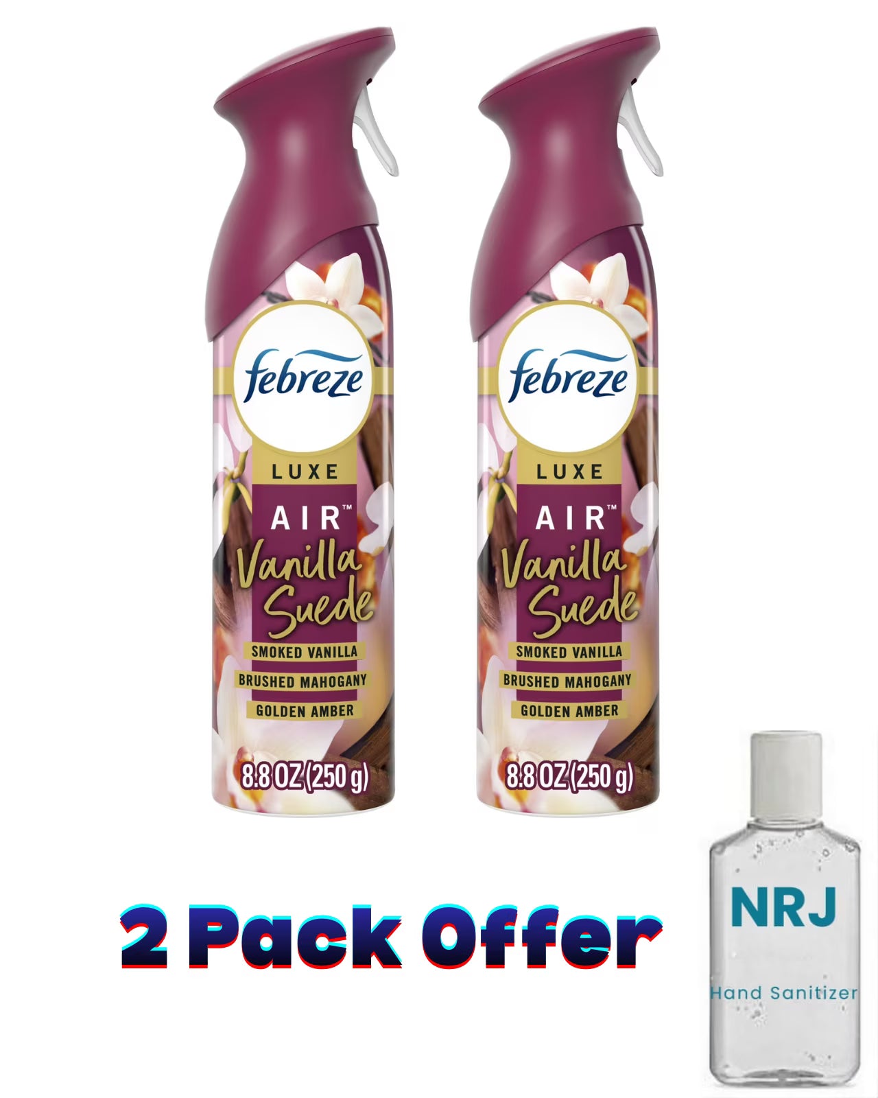 Febreze Air Freshener Spray, Odor-Fighting Room Spray, Vanilla Suede Scent,