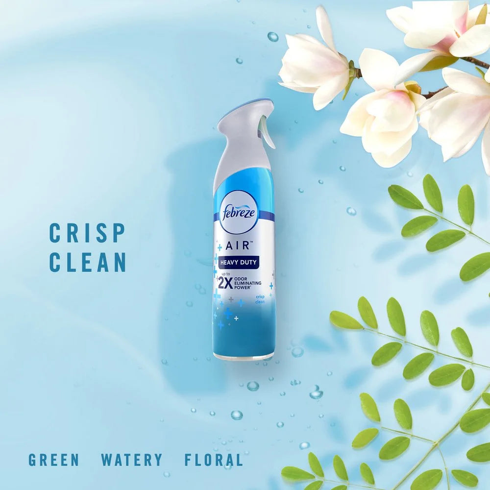 Febreze Air Heavy Duty Odor-Fighting Spray - Crisp Clean - View 3