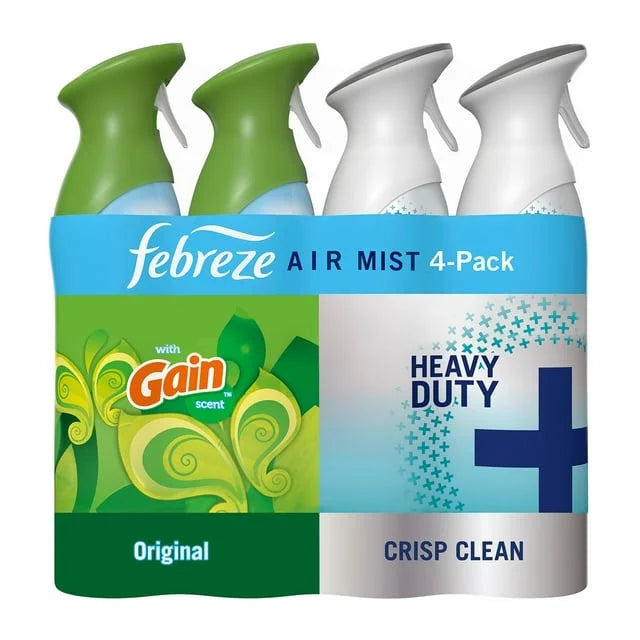 Febreze Air Effects Air Freshener Spray – Gain Original + Heavy Duty (4 Count, - View 2