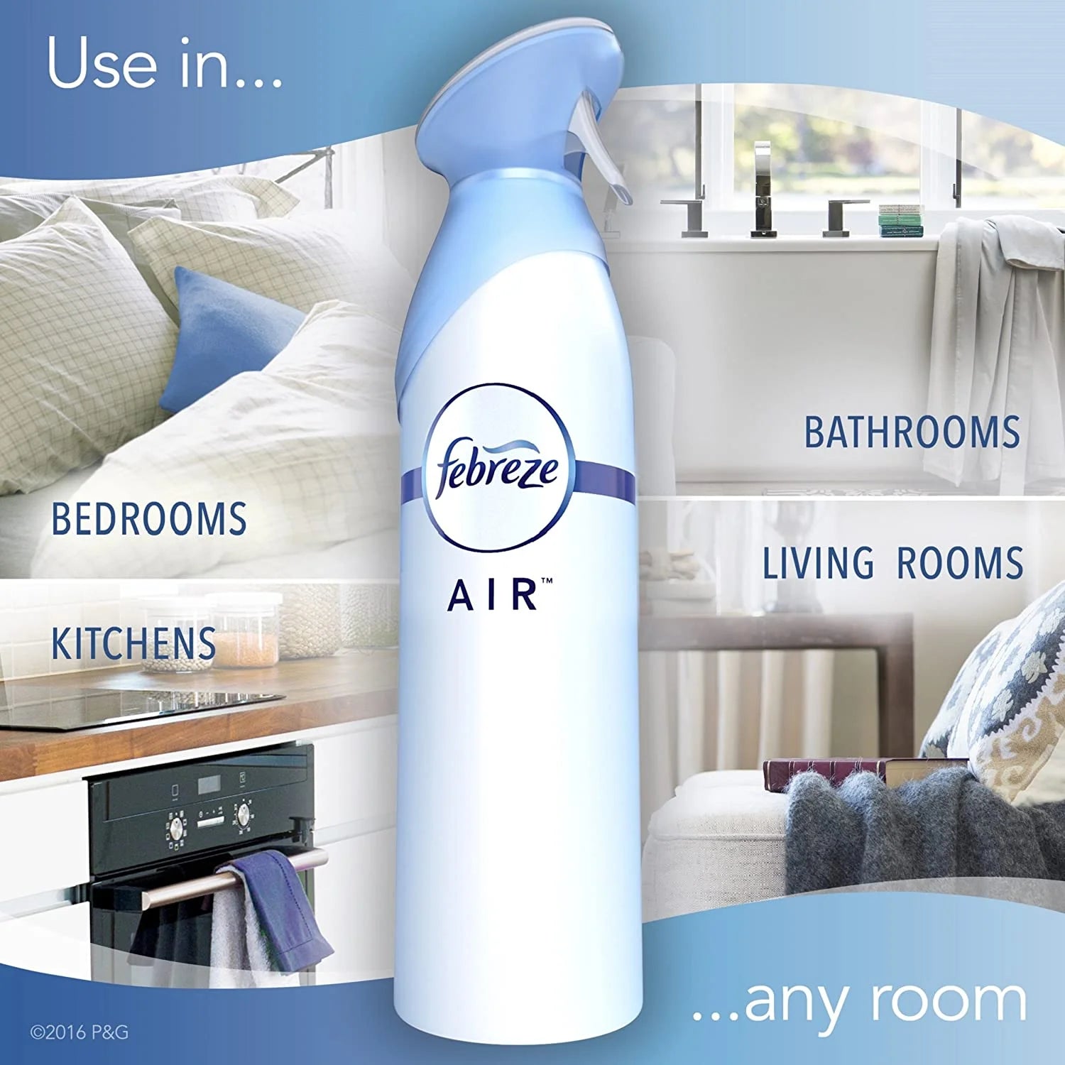 Febreze Air Freshener and Odor Eliminator Spray, Gain Original Scent, 8.8 Oz - View 2