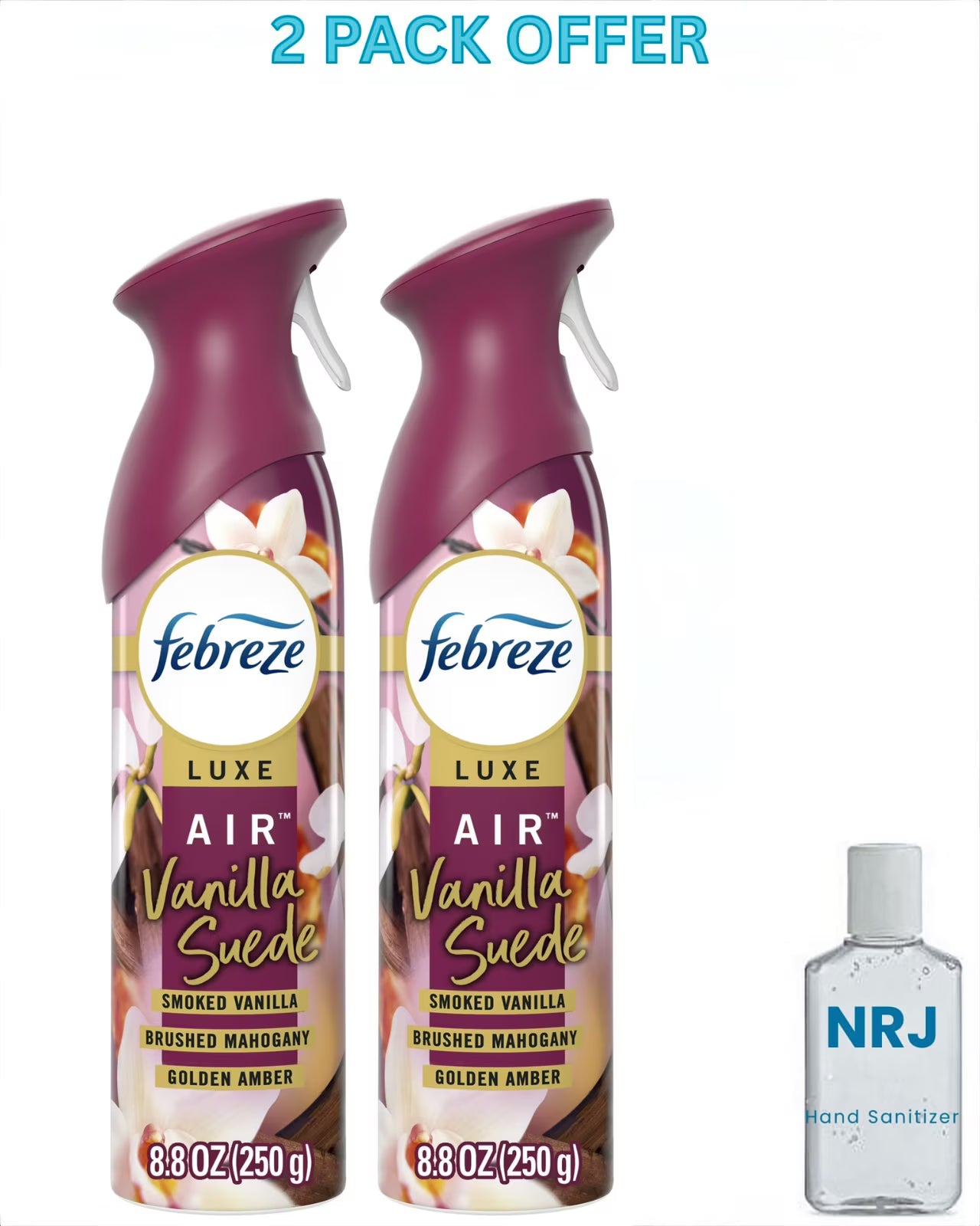 Febreze Air Freshener Spray, Odor-Fighting Room Spray, Vanilla Suede Scent,