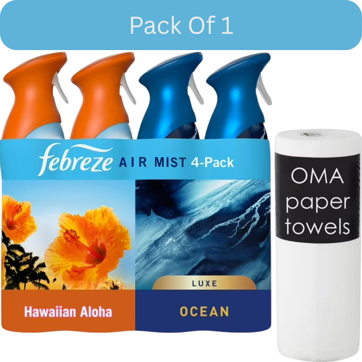 Febreze Air Effects Air Freshener Spray – Hawaiian Aloha & Ocean (4 ct., 35.2