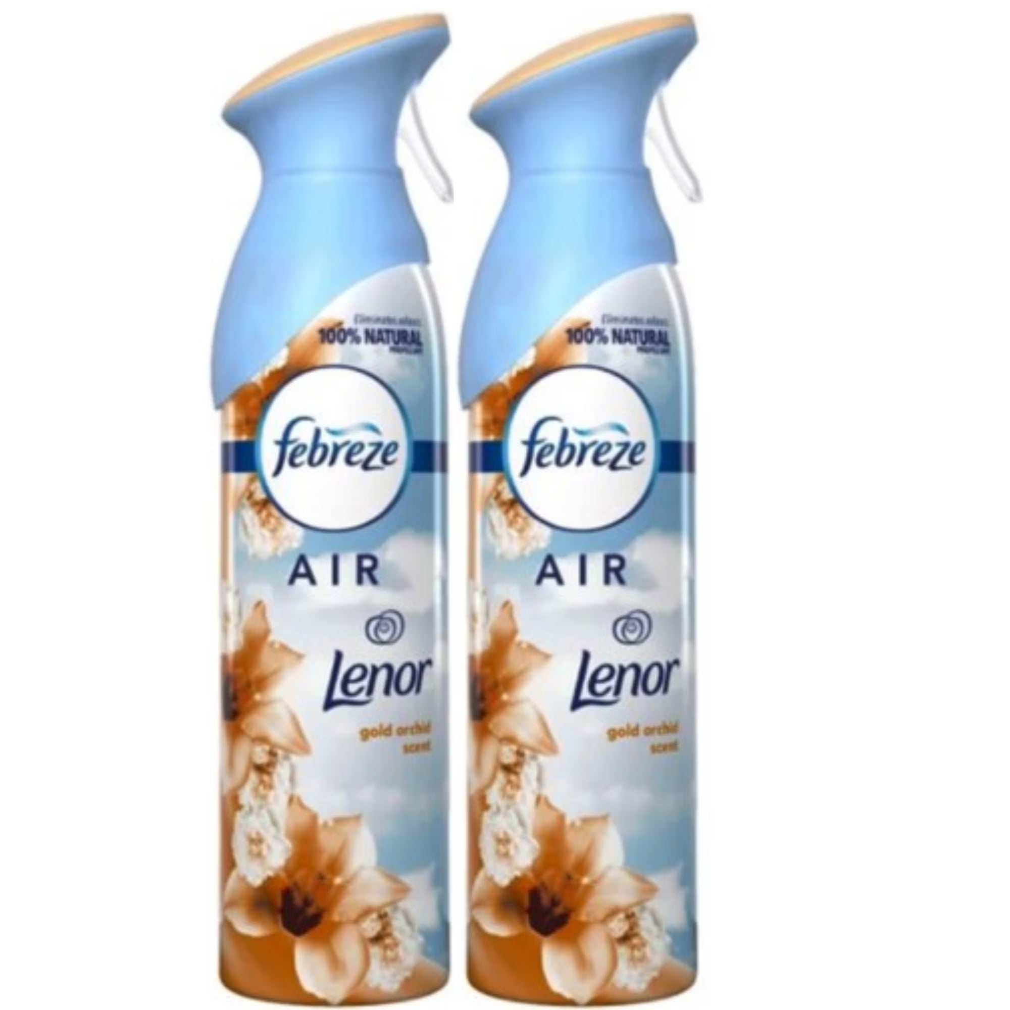 2 Pack Febreze Odor-Eliminating Gold Orchid Air Freshener Spray 10.14 oz. ,
