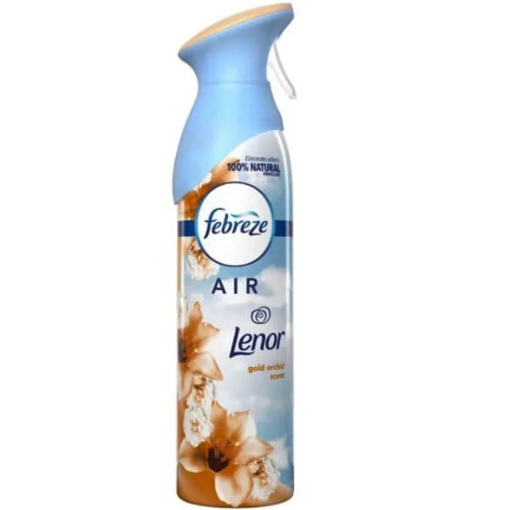 2 Pack Febreze Odor-Eliminating Gold Orchid Air Freshener Spray 10.14 oz. , - View 2