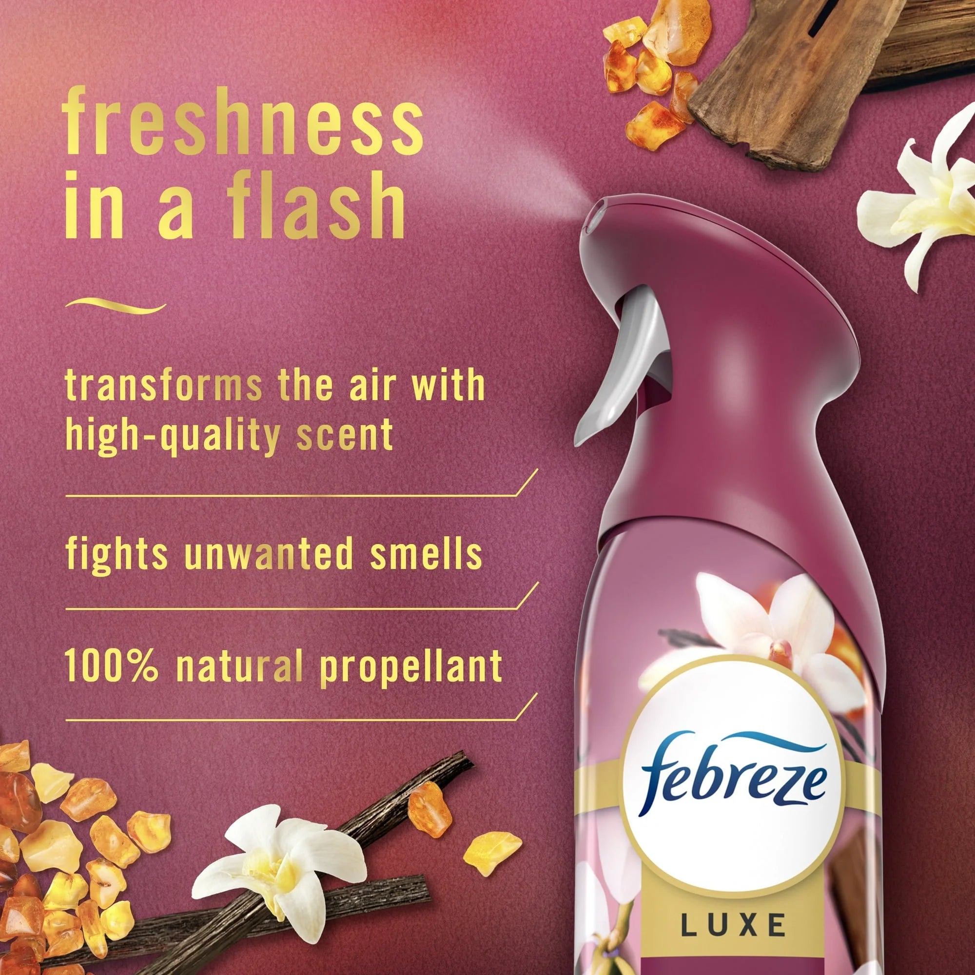 Febreze Air Freshener Spray, Odor-Fighting Room Spray, Vanilla Suede Scent, - View 5
