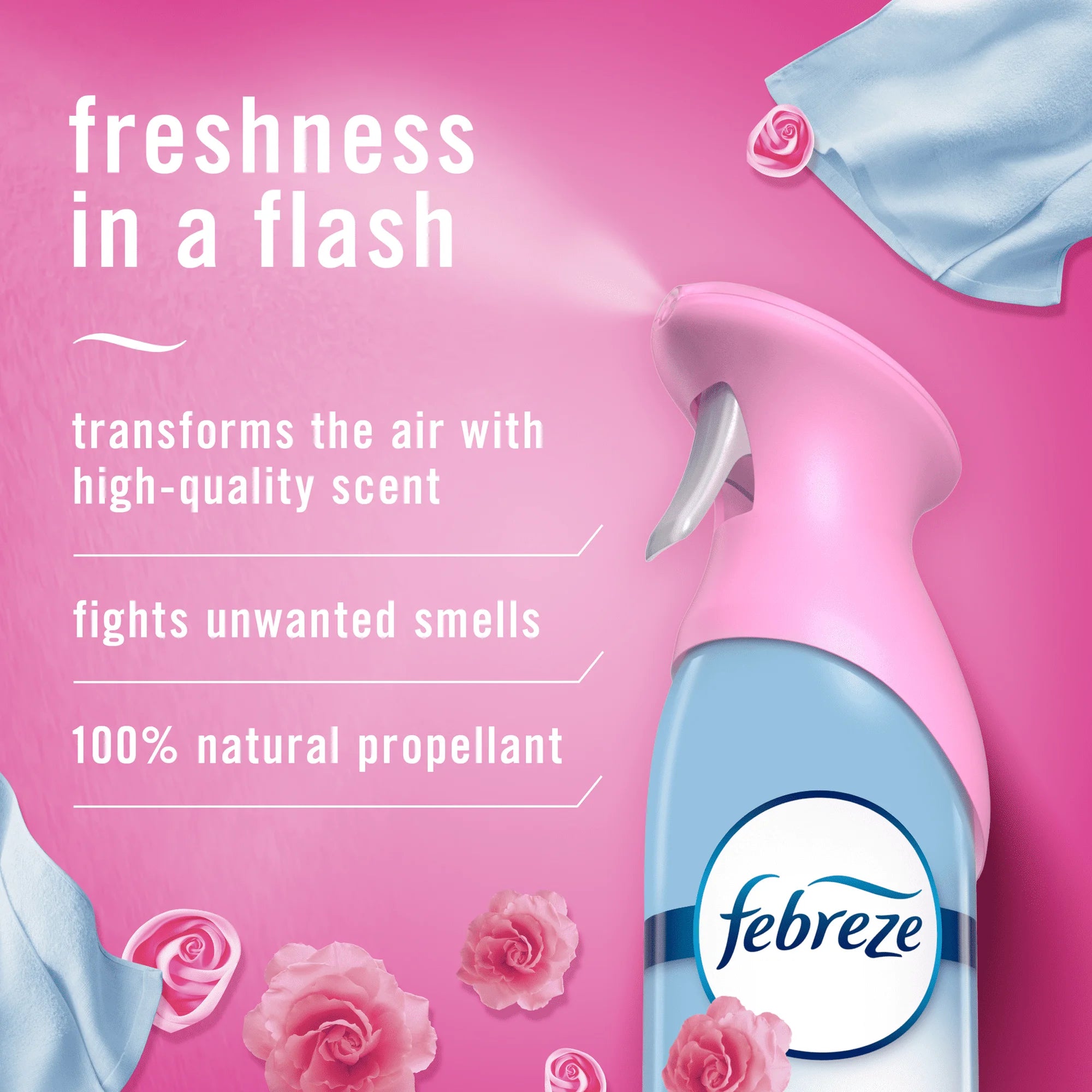 Febreze Air Freshener Spray, Odor-Fighting Room Spray, Downy April Fresh, 8.8oz - View 4
