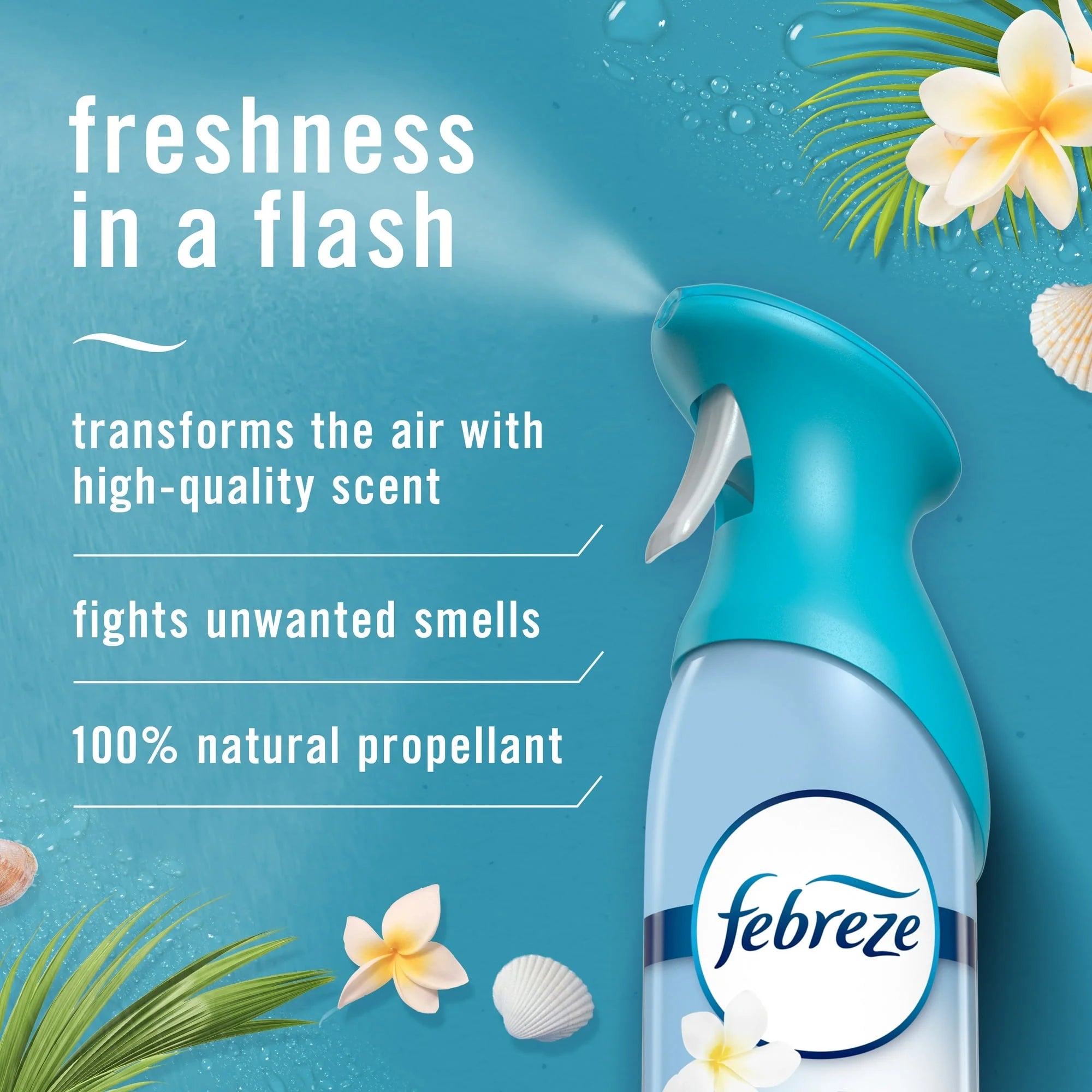 Febreze Air Freshener Spray, Odor-Fighting Room Spray, Bora Bora Waters, 8.8oz, - View 5