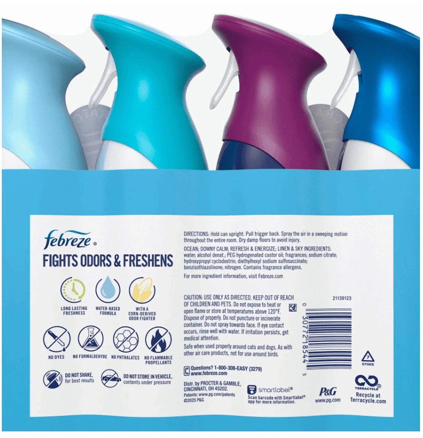 Febreze Air Effects Air Freshener Spray, Mixed Scent, 4 ct., 35.2 oz. - View 2