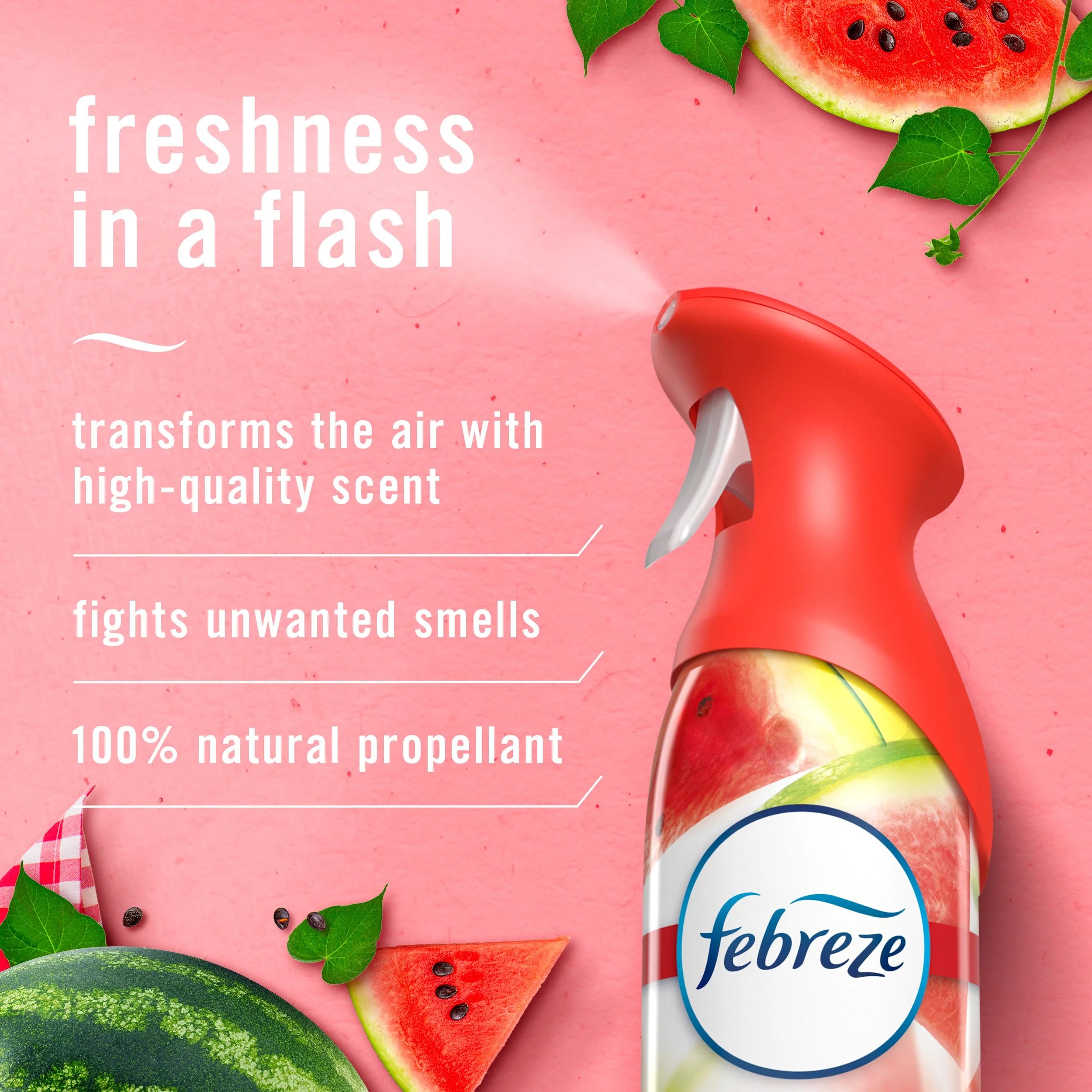 Febreze Air Freshener Odor-Fighting Room Spray - Sweet Watermelon Vine 8.8 oz - View 2