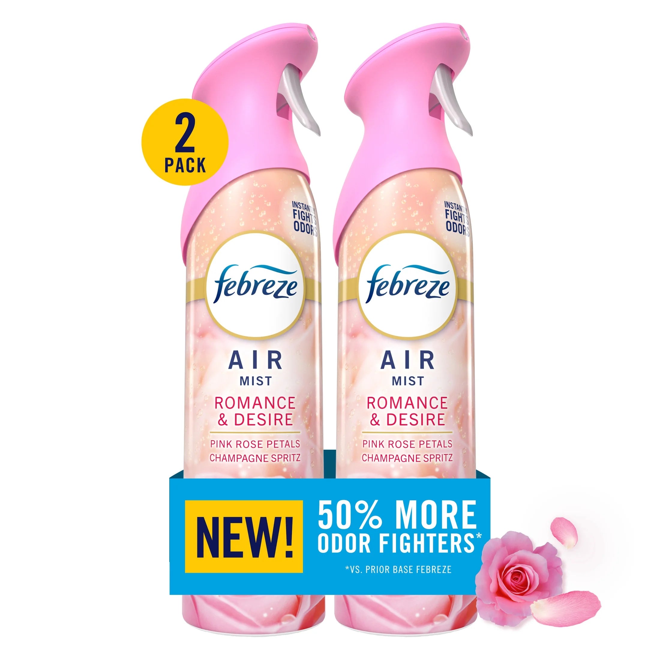 Febreze Air Mist Air Freshener Spray, Romance & Desire Scent, 8.1oz, 2ct - View 2