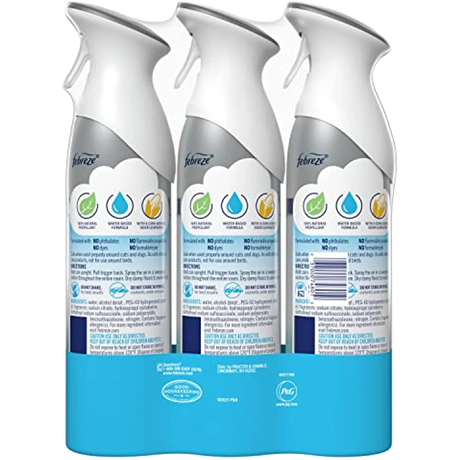 Febreze Air Freshener Spray, Heavy Duty Crisp Clean Scent, Odor Eliminator For - View 2