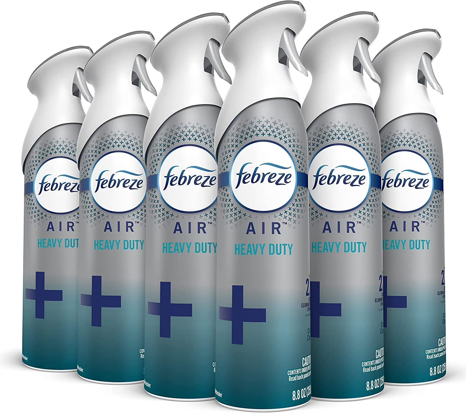 Febreze Air Freshener Heavy Duty Spray, Odor Fighter, Crisp Clean, 8.8 oz (Pack