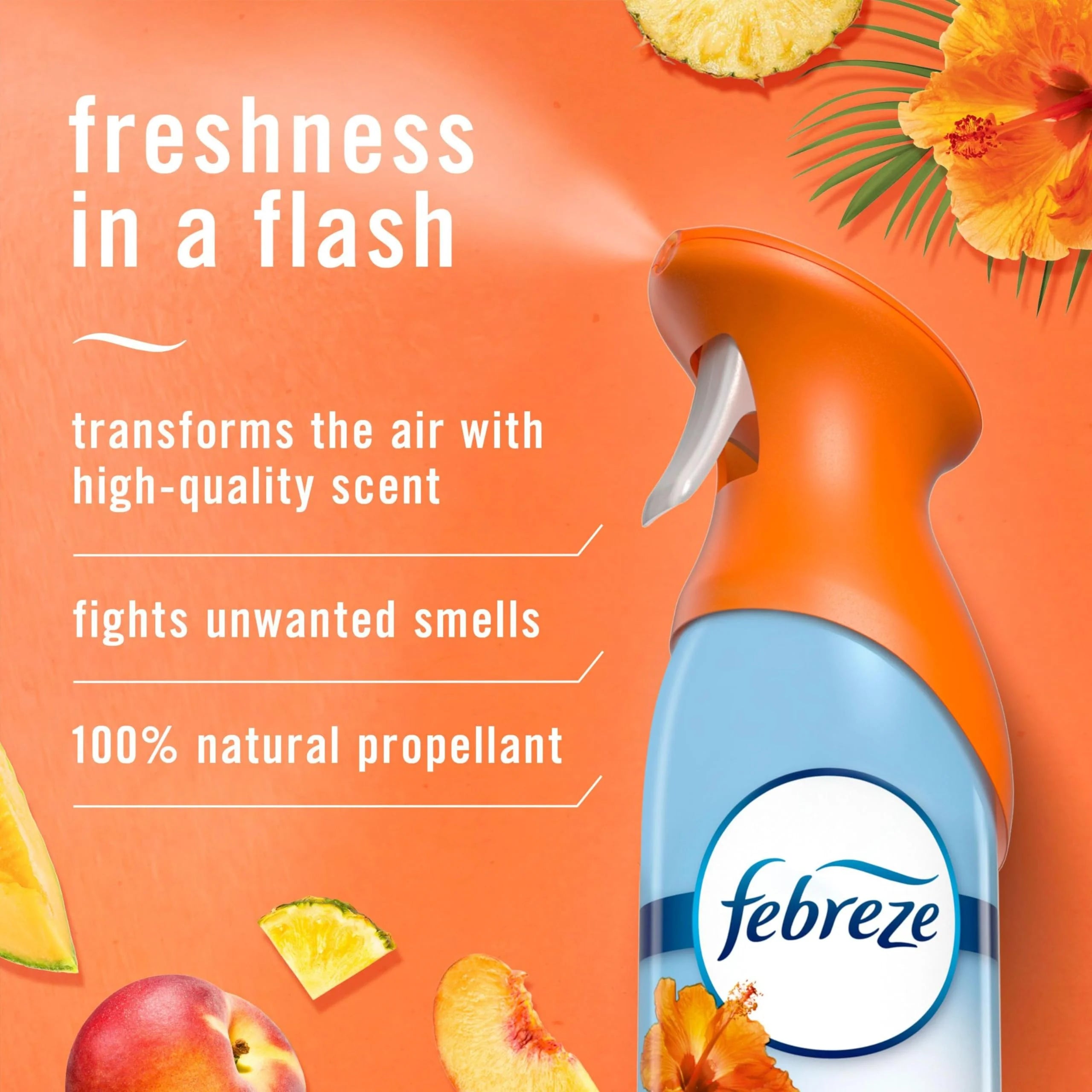 Febreze Air Freshener and Odor Fighter Spray, Hawaiian Aloha Scent, 8.8 Oz - View 2