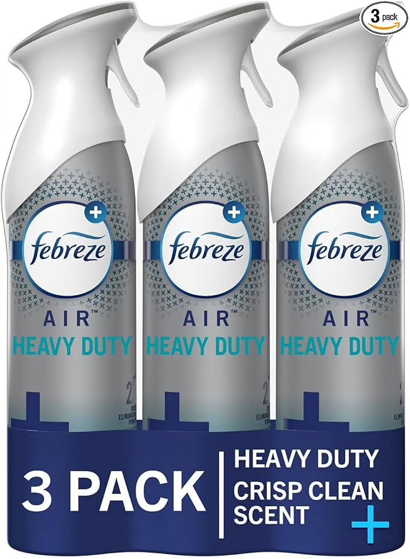 Febreze Air Freshener Spray, Heavy Duty Crisp Clean Scent, Odor Eliminator For