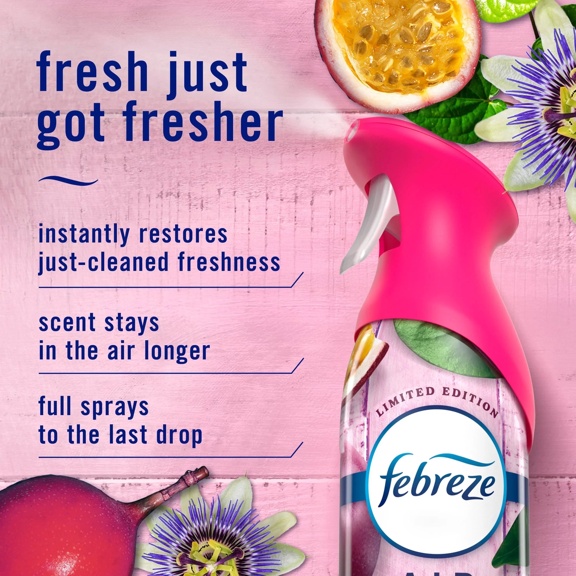 Febreze Air Mist Air Freshener Spray, Passion Fruit Breeze, 8.1oz - View 2