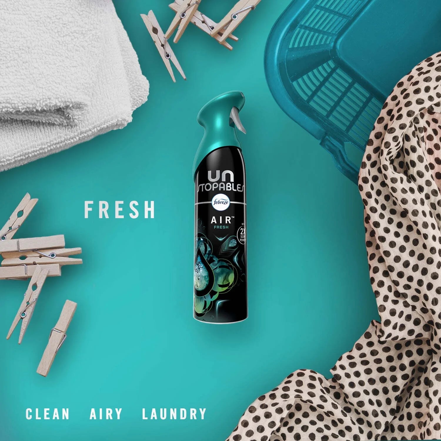 Febreze Air Freshener Spray, Odor-Fighting Room Spray, Unstopables Fresh, - View 3
