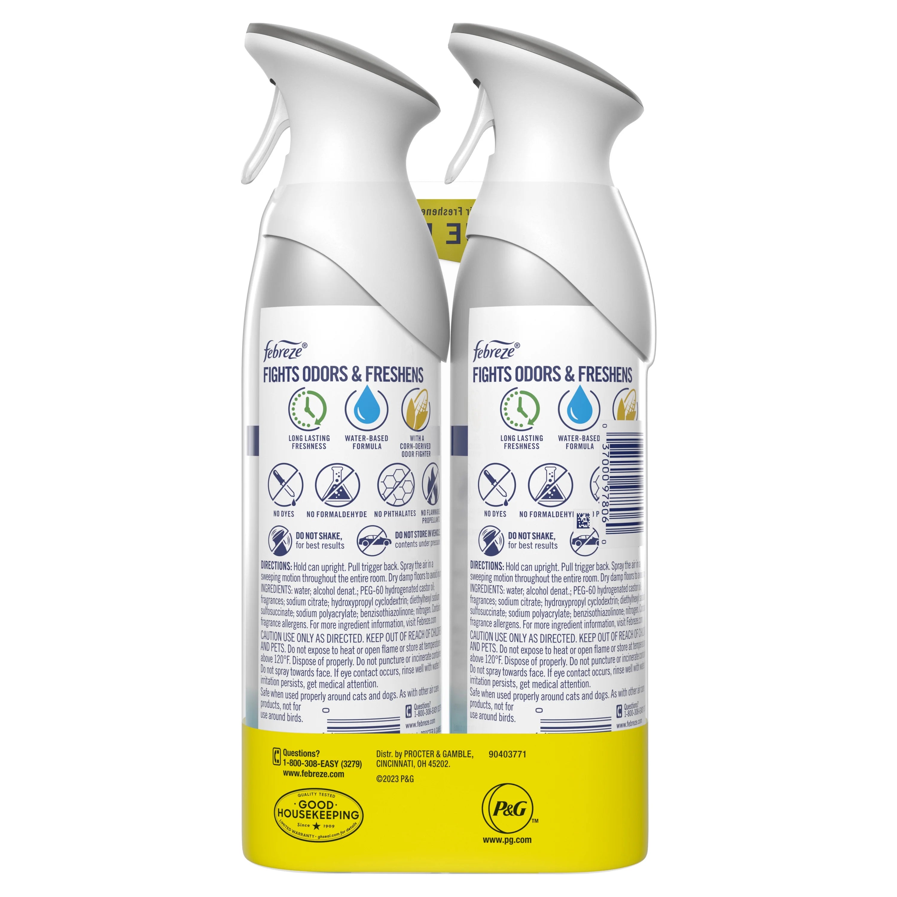 Febreze Air Freshener Spray, Odor-Fighting Room Spray, Heavy Duty Crisp Clean, - View 3