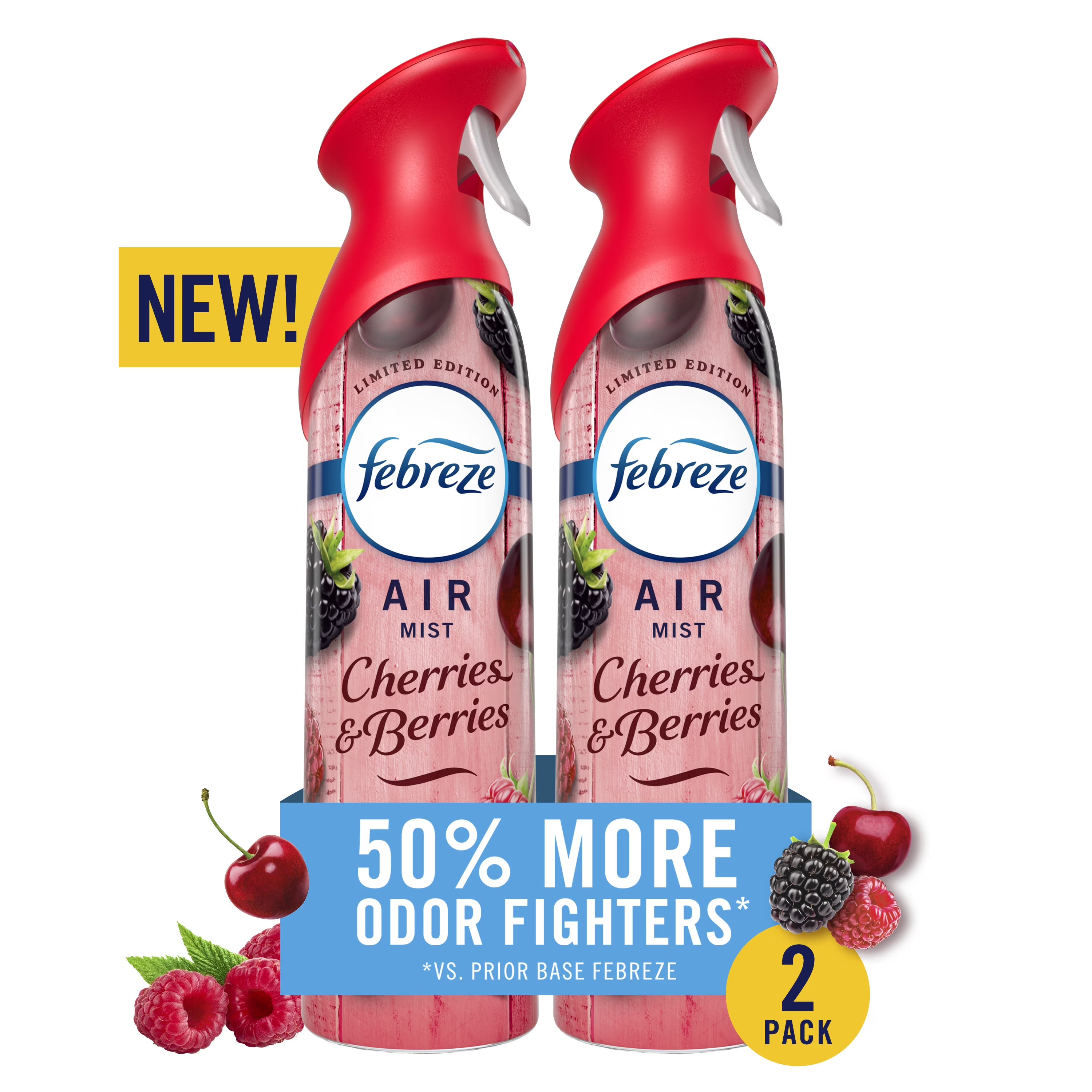 Febreze Air Mist Jasmine & Honeysuckle Air Freshener Spray, 8.1oz, 2 Count - View 2
