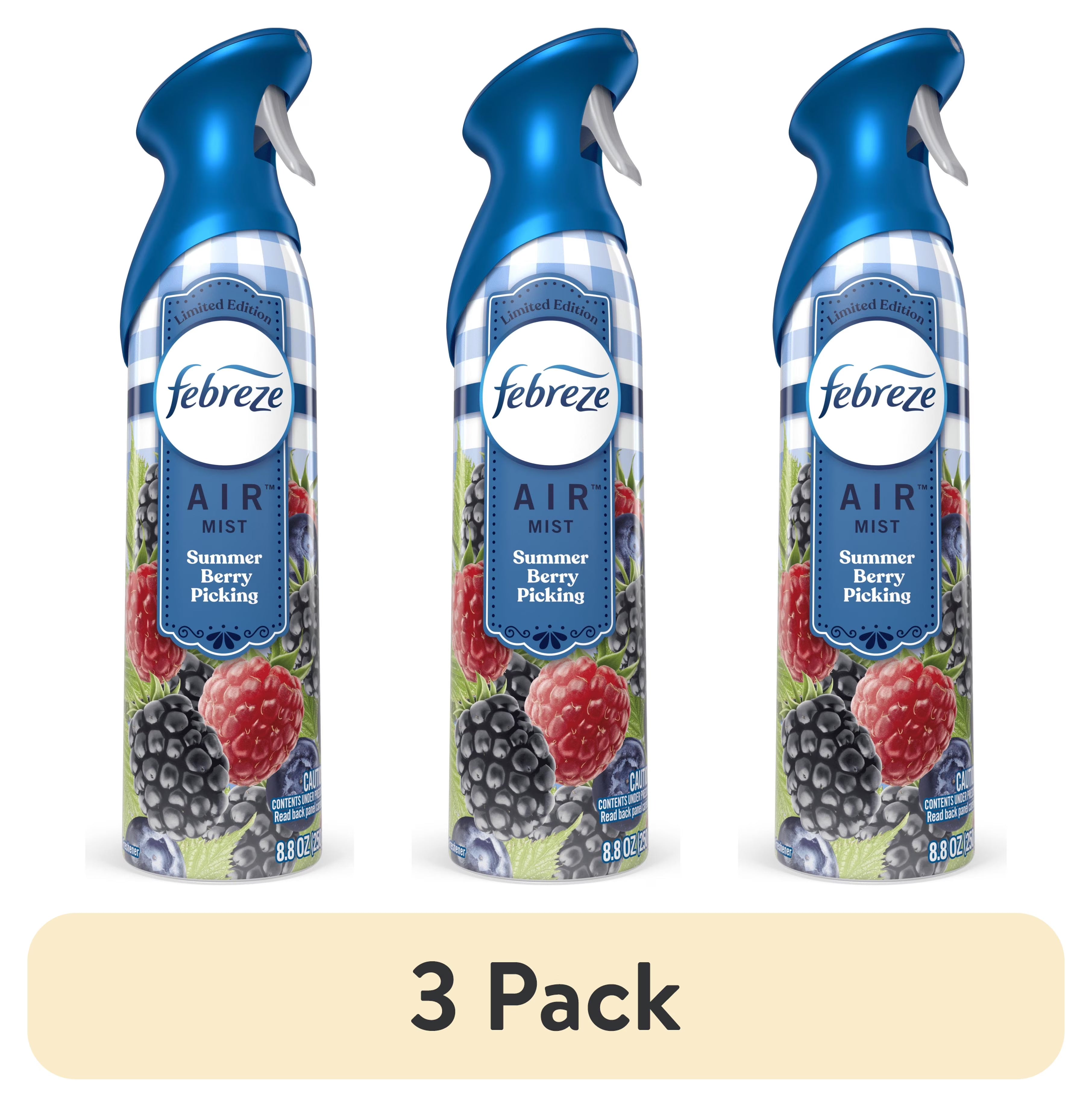 Febreze Air Freshener Spray, Odor-Fighting Room Spray, Summer Berry Picking, - View 2