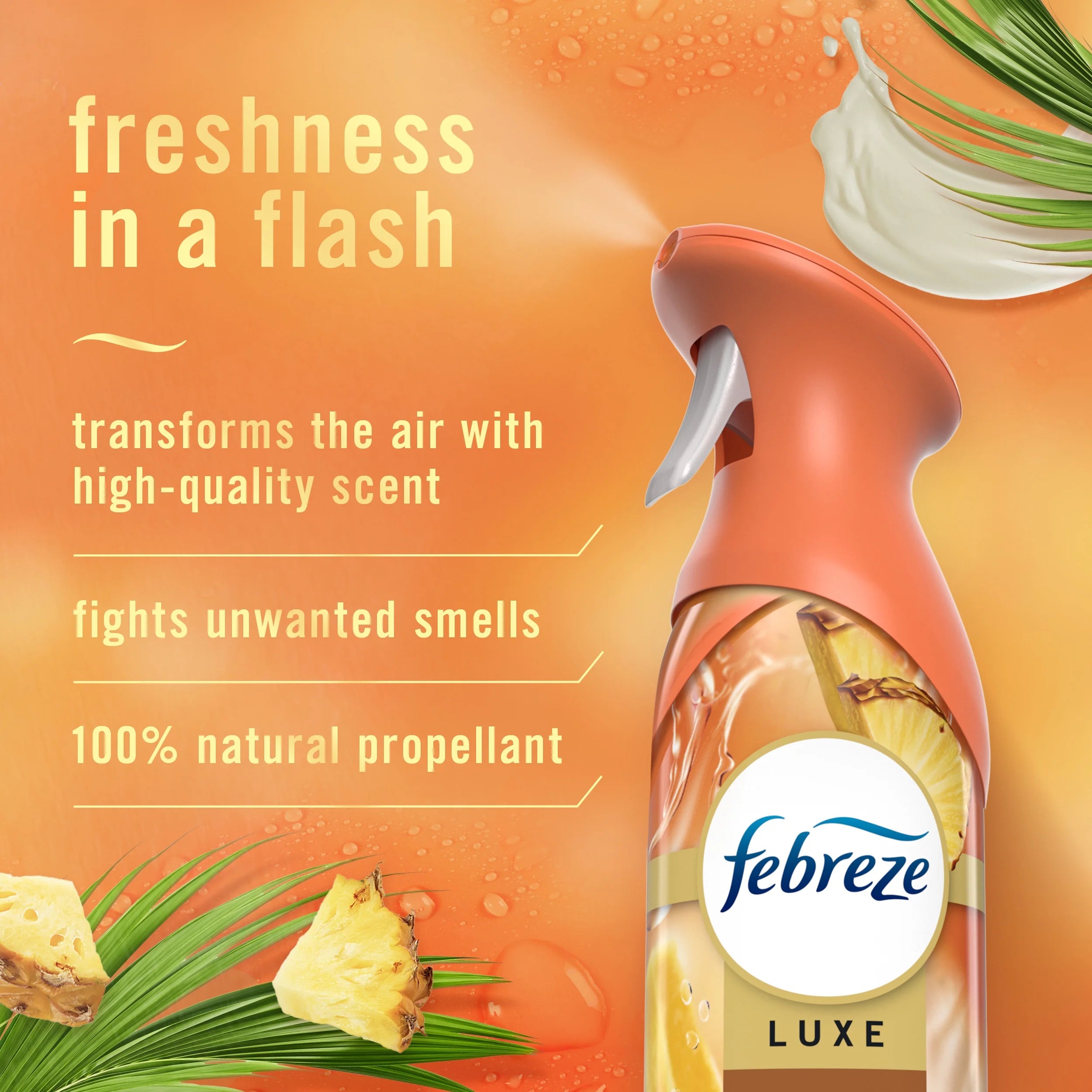 Febreze Odor-Fighting Room Spray, Tropical Blend Scent, 8.8 oz, 2 Count - View 2