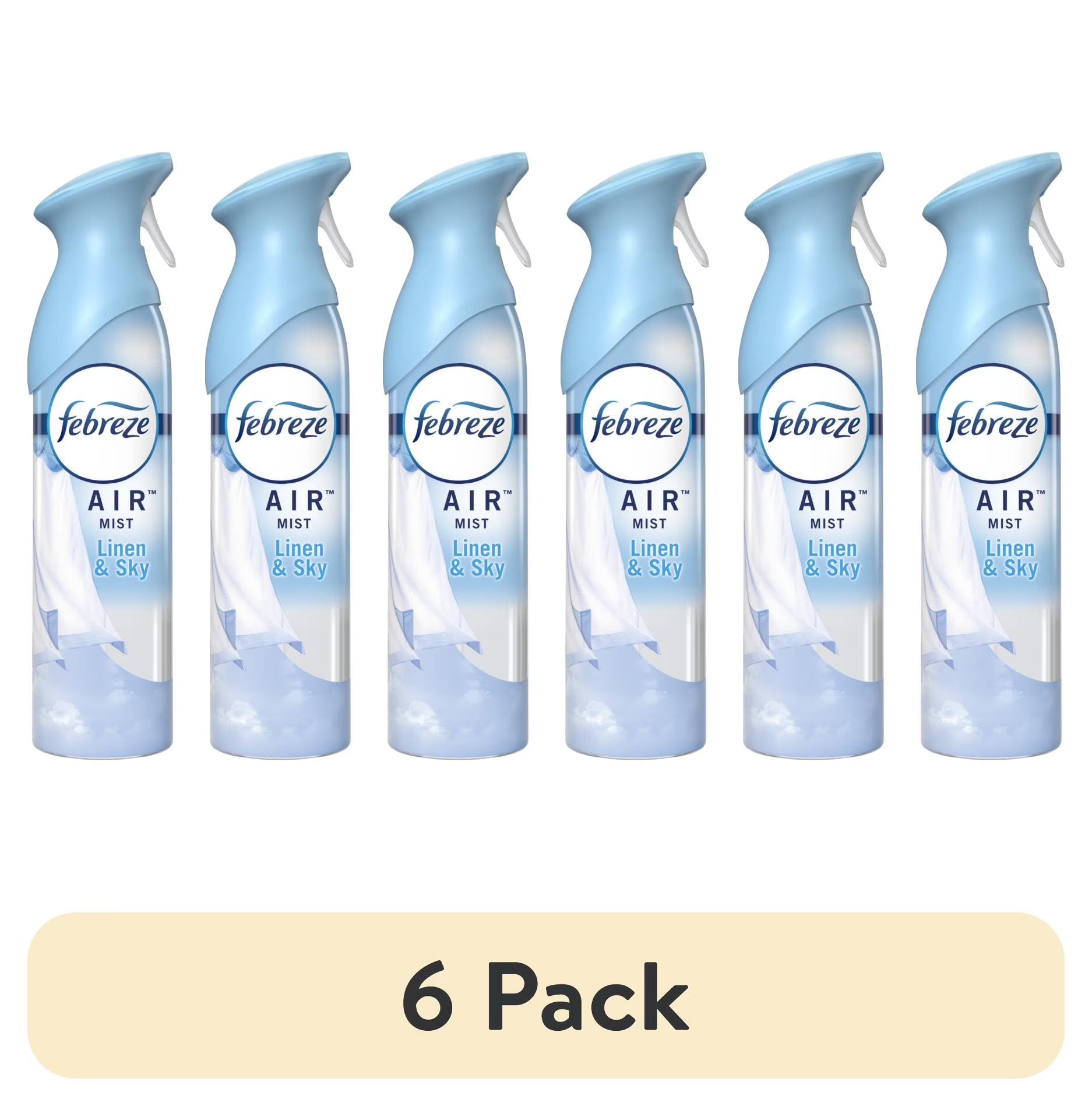 (3 pack) Febreze Air Freshener Spray, Odor-Fighting Room Spray, Linen & Sky, - View 3