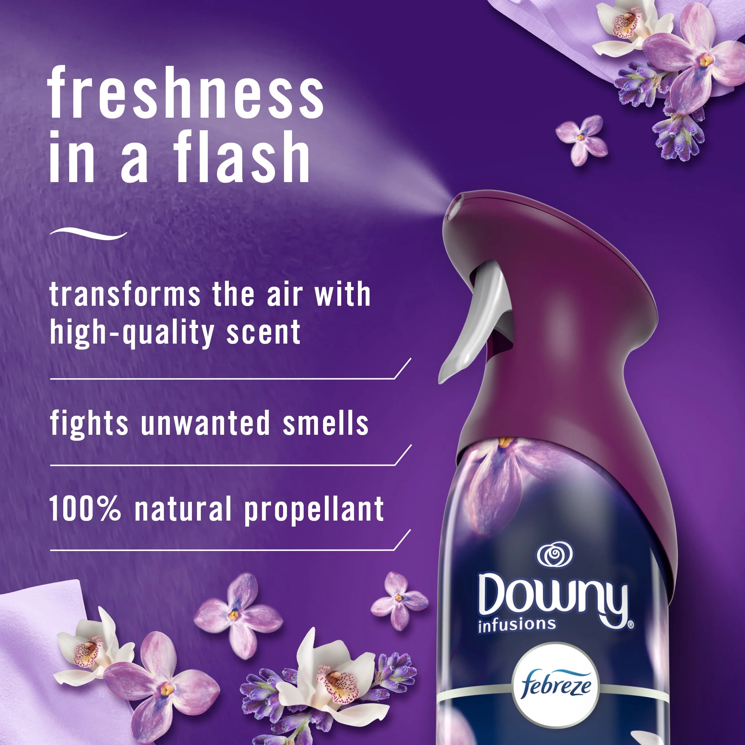 Febreze Air Freshener Spray, Odor-Fighting Room Spray, Downy Calm, 8.8oz, 2 - View 6
