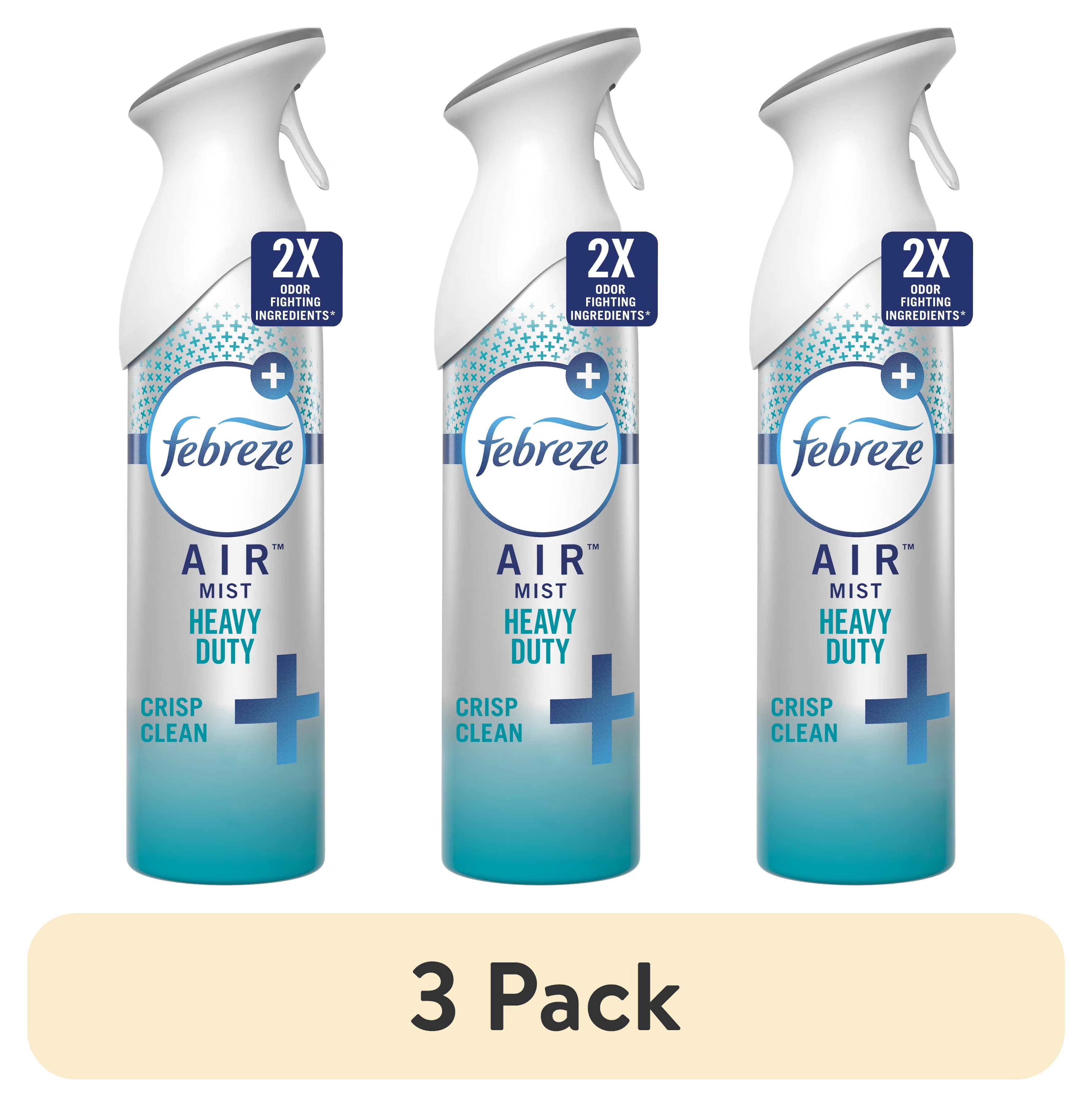 Febreze Air Freshener Spray, Odor-Fighting Room Spray, Heavy Duty Crisp Clean, - View 2