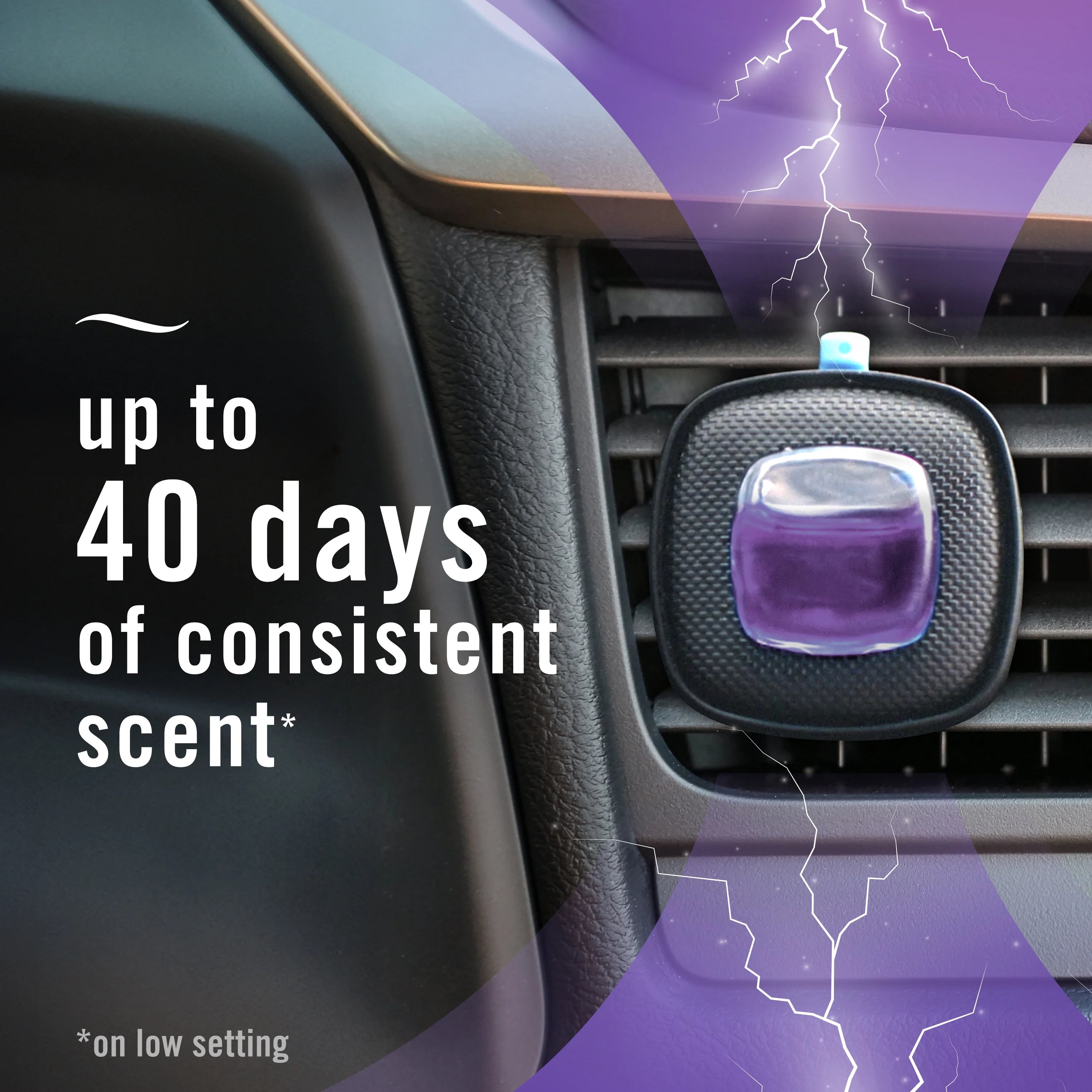 Febreze Car Air Freshener Vent Clip, Midnight Storm, 1 count - View 5