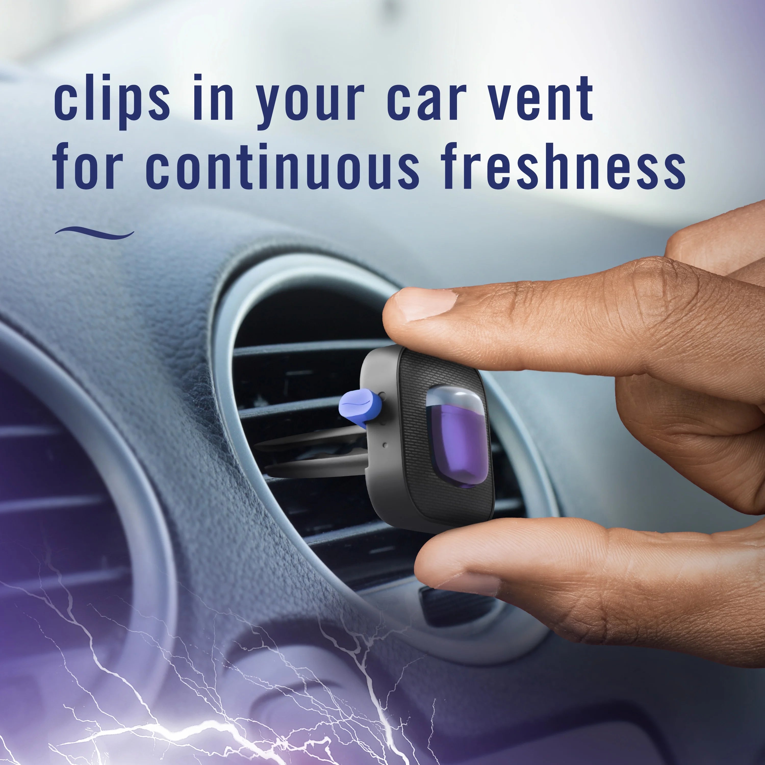 Febreze Car Air Freshener Vent Clip, Midnight Storm, 1 count - View 6