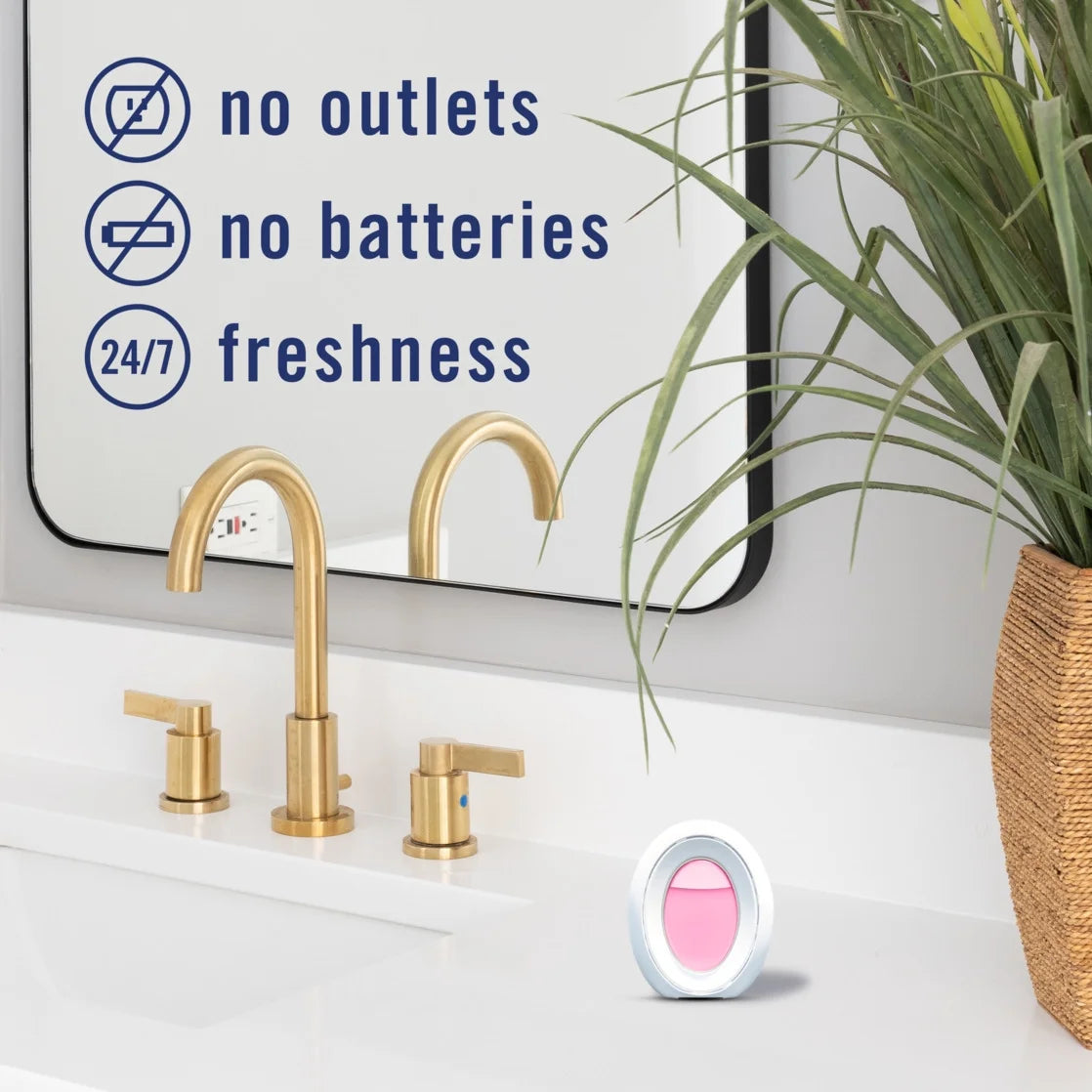 Febreze Bathroom Air Freshener, Odor-Fighting, Japanese Cherry Blossom Scent, 1 - View 4