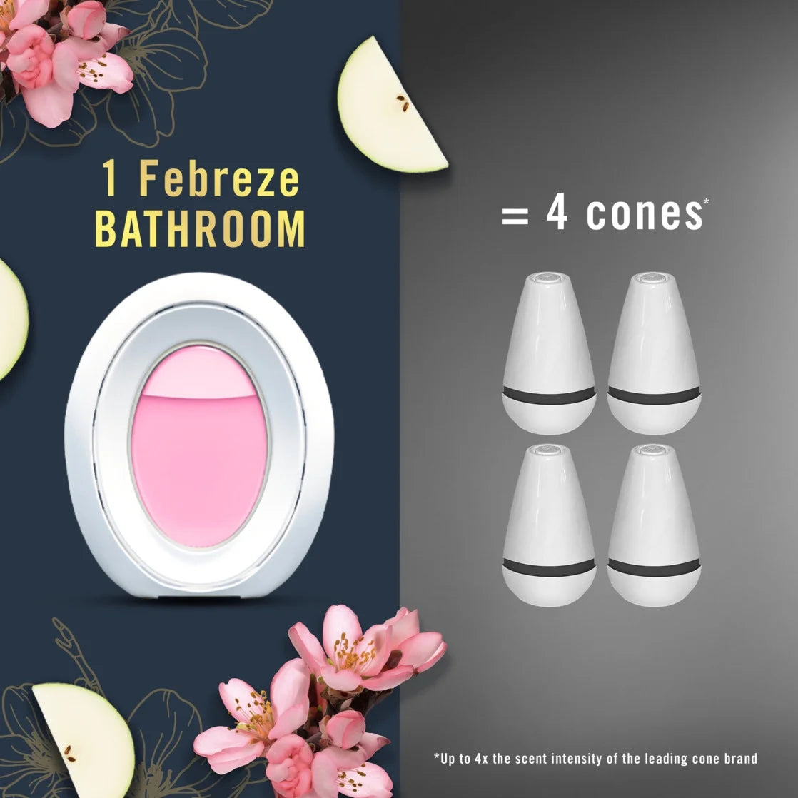 Febreze Bathroom Air Freshener, Odor-Fighting, Japanese Cherry Blossom Scent, 1 - View 6