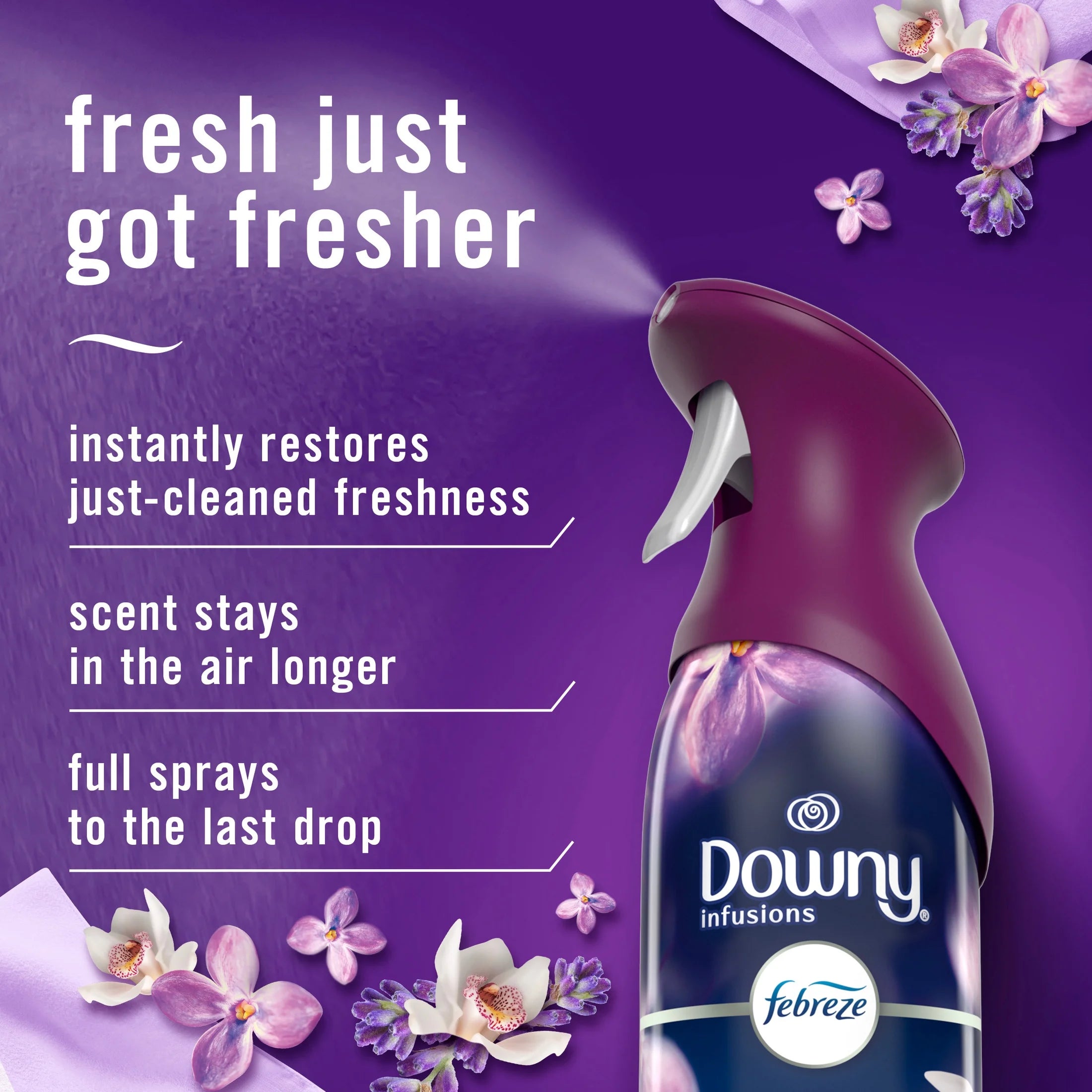 Febreze Air Mist Air Freshener Spray, Downy Calm, 8.1oz - View 3
