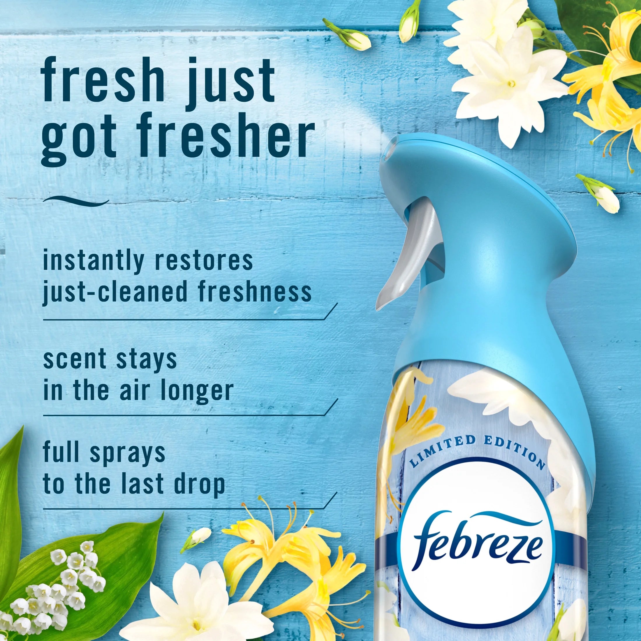 Febreze Air Mist Jasmine & Honeysuckle Air Freshener Spray, 8.1oz - View 3