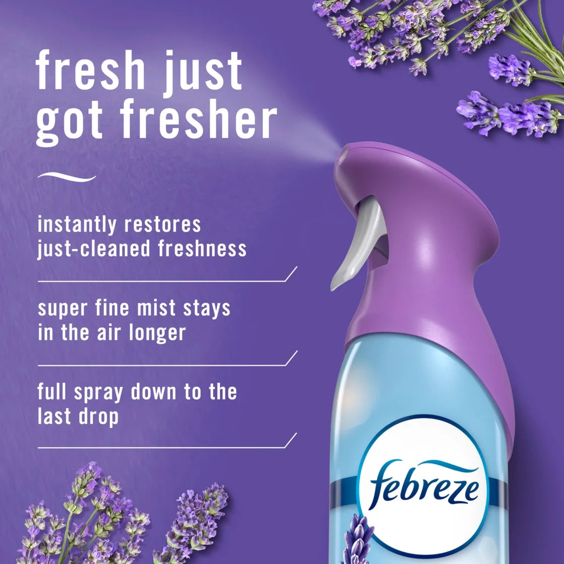 Febreze Air Mist Air Freshener Spray, Twilight Lavender Scent, 8.1oz - View 2
