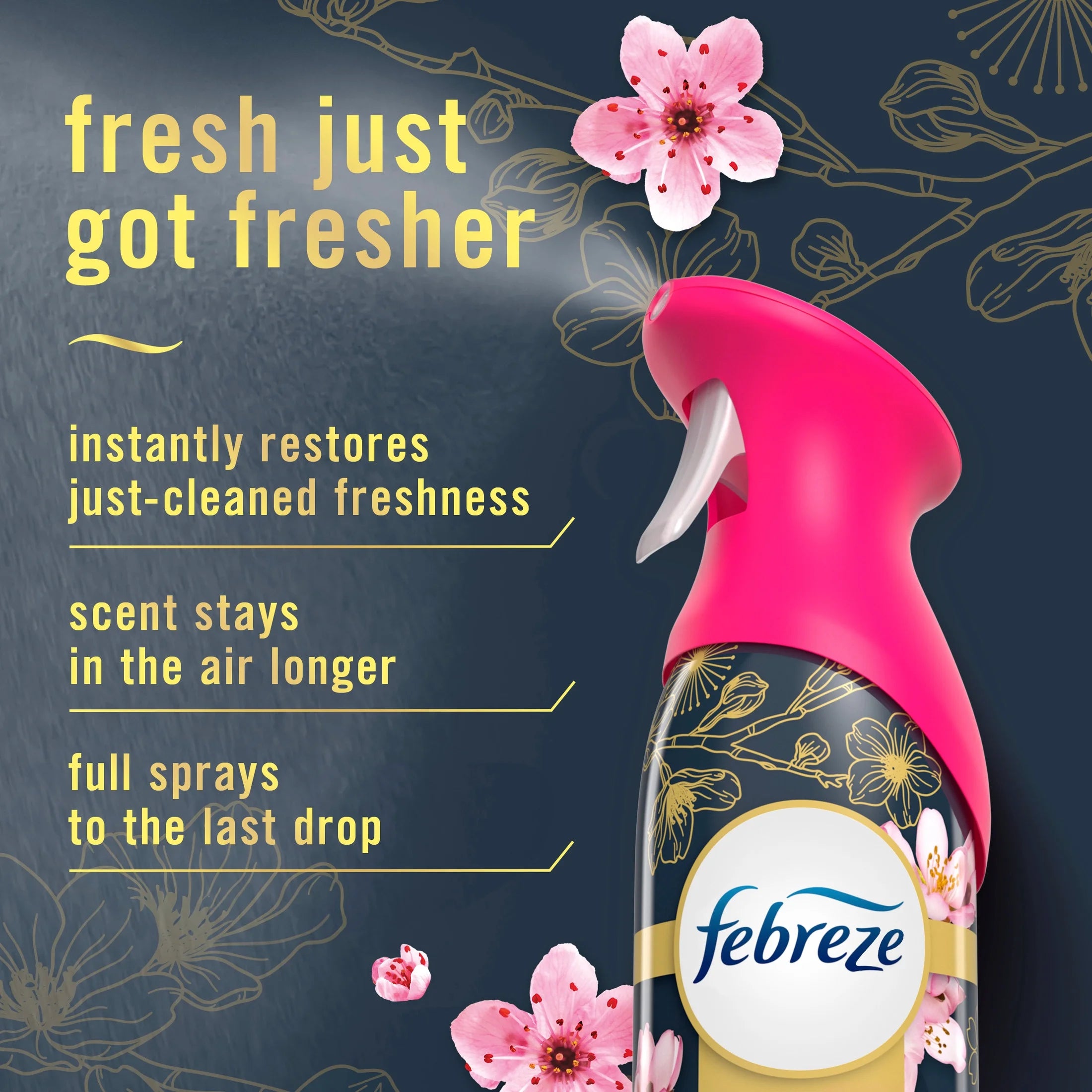 Febreze Air Mist Air Freshener Spray, Japanese Cherry Blossom, 8.1oz - View 3