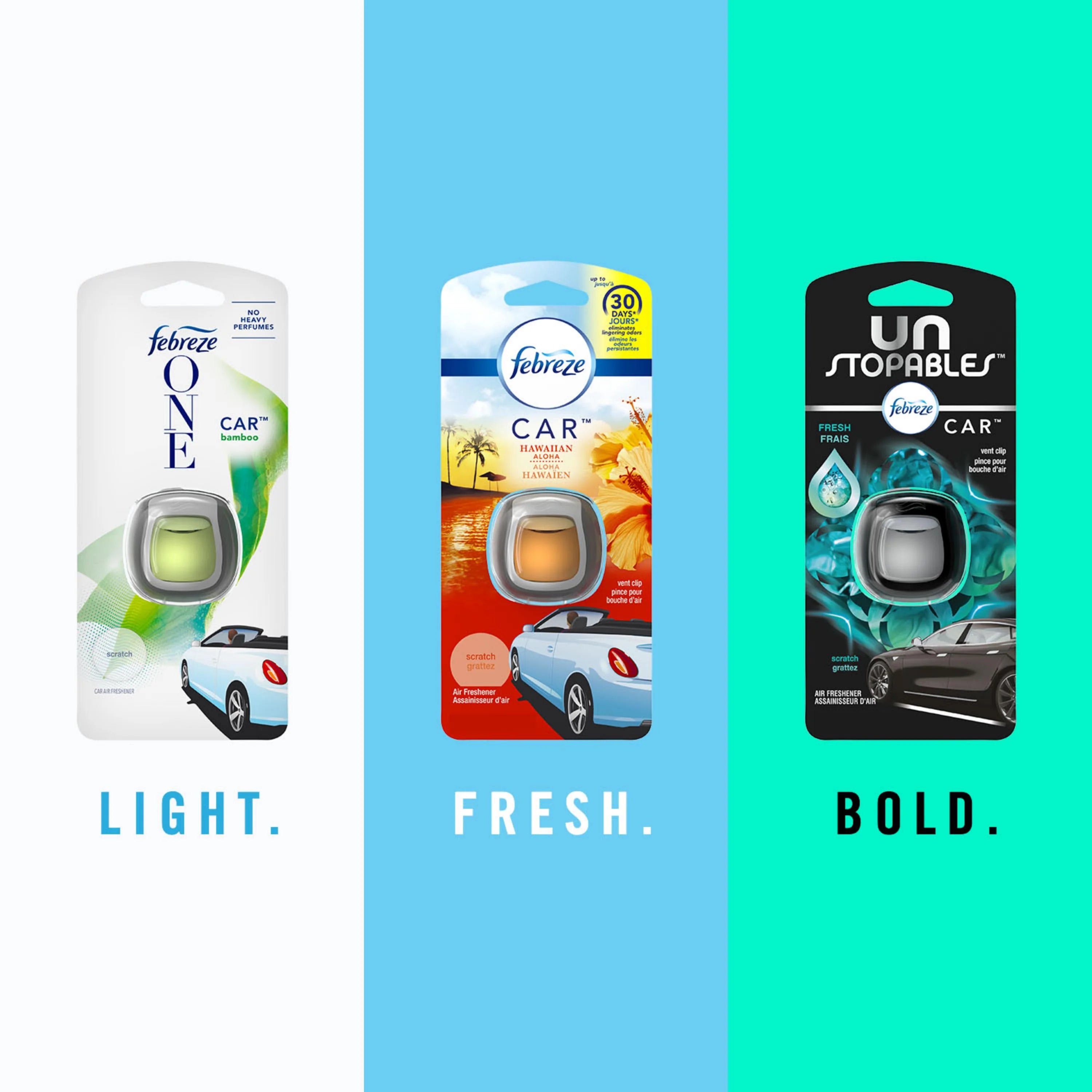 Febreze Car Odor-Eliminating Air Freshener, Gain Original, 2 ct - View 5