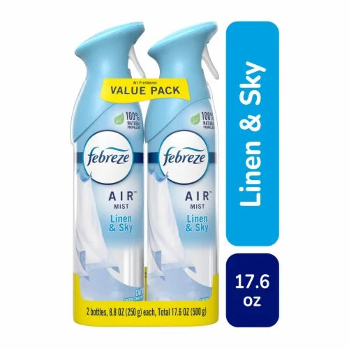 Febreze AIR Liquid Freshener 8.8 oz. Can Linen and Sky Scent Pack of 2 - View 6