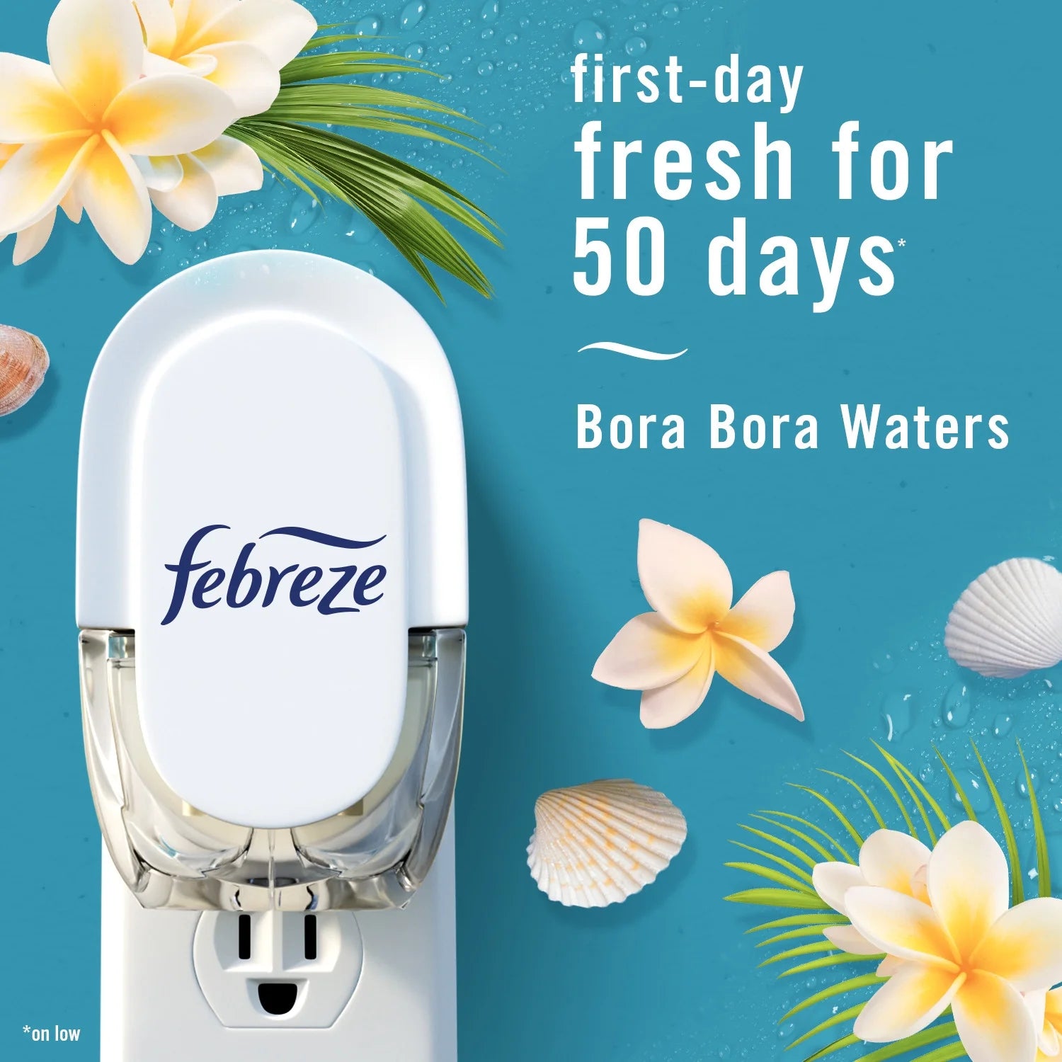 Febreze Plug In Air Freshener, Odor-Fighting Scented Oil Refill, Bora Bora - View 2