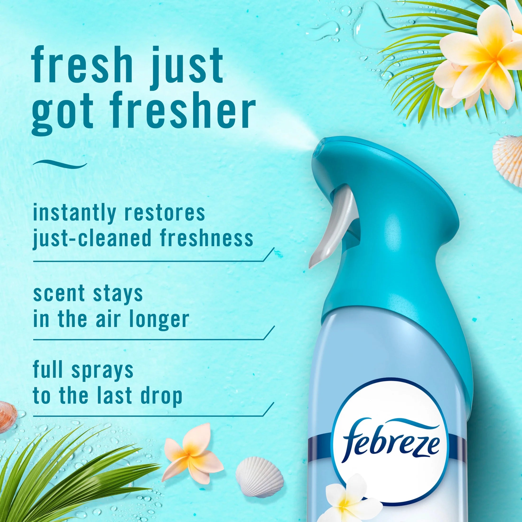 Febreze Air Mist Air Freshener Spray, Bora Bora Waters, 8.1oz, 2ct - View 3