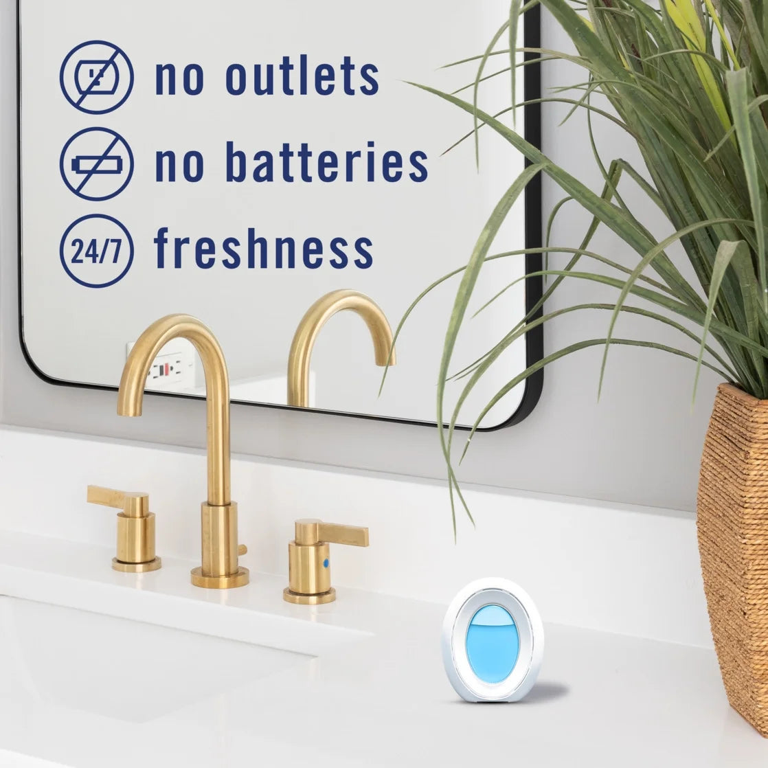 Febreze Bath Air Freshener, Odor-Fighting Ocean Scent, 2 Count - View 4