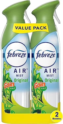 Febreze Odor-Fighting Air Freshener, with Gain Scent, Original Scent, Pack of